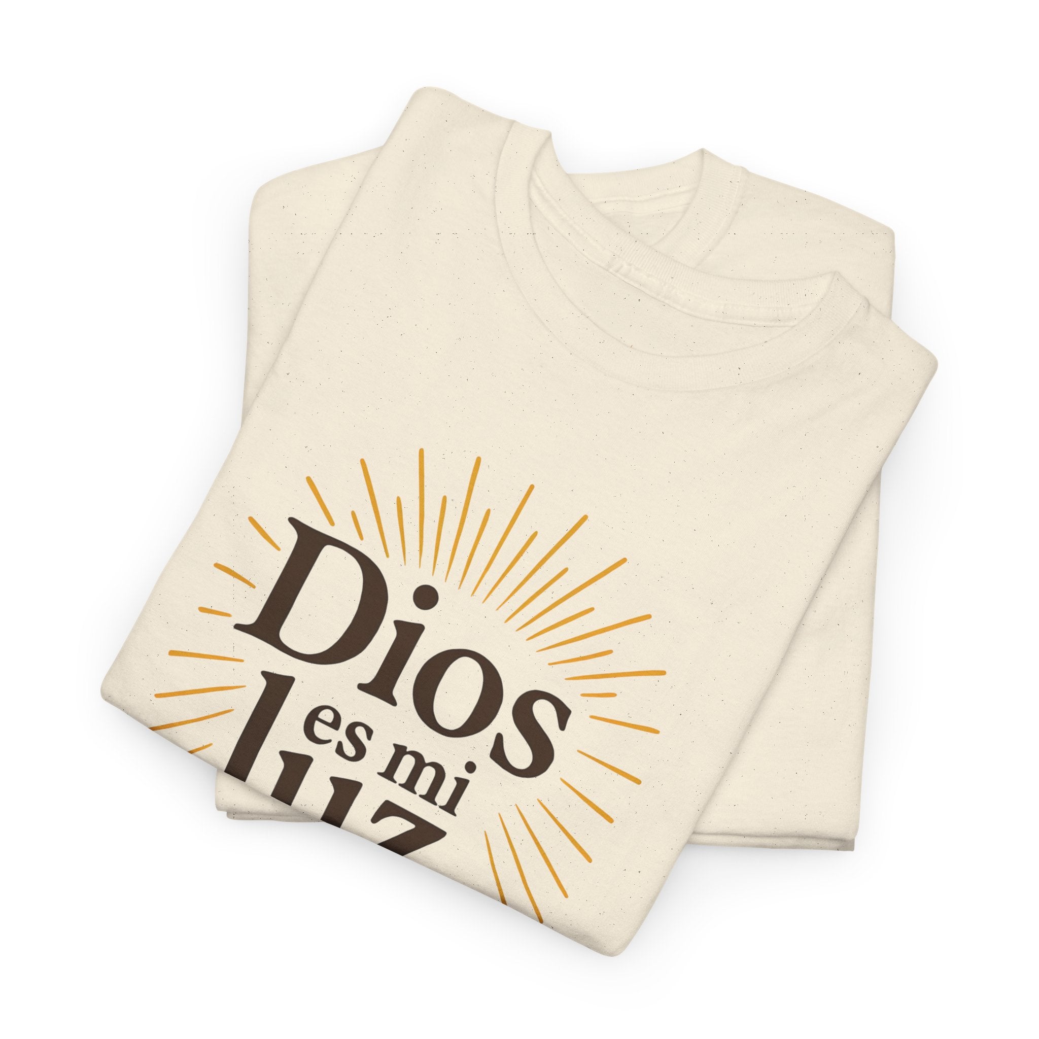 Dios es mi luz. — Salmos 27:1 | Unisex Cotton Tee
