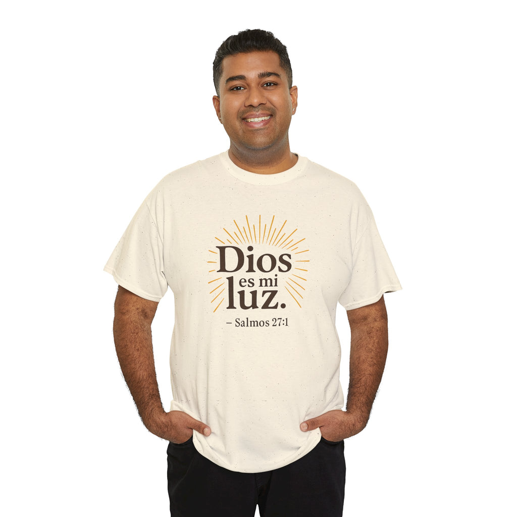 Dios es mi luz. — Salmos 27:1 | Unisex Cotton Tee