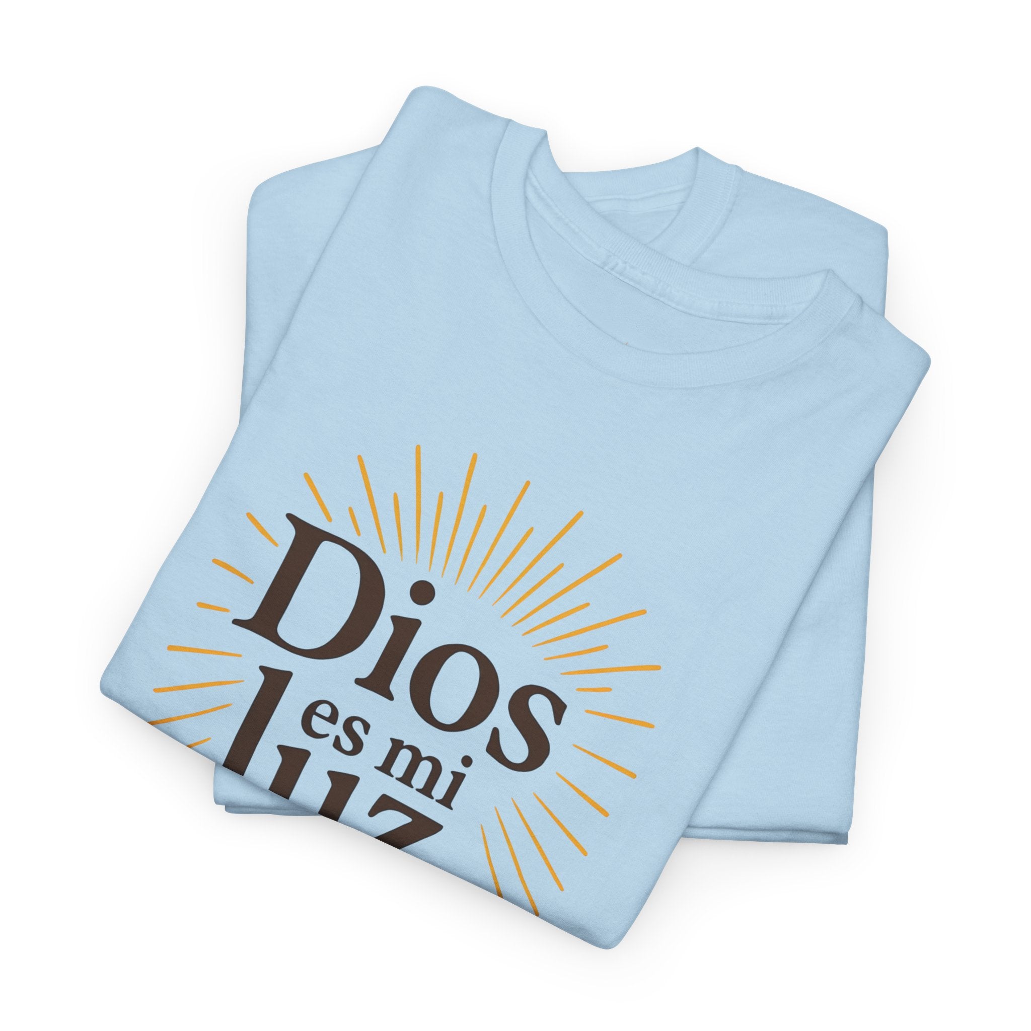 Dios es mi luz. — Salmos 27:1 | Unisex Cotton Tee