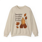 Sweater Weather, Prayer Weather | Unisex Crewneck Sweatshirt