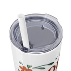 God’s love never fails. — 1 Corinthians 13:8 | Skinny Tumbler with Straw