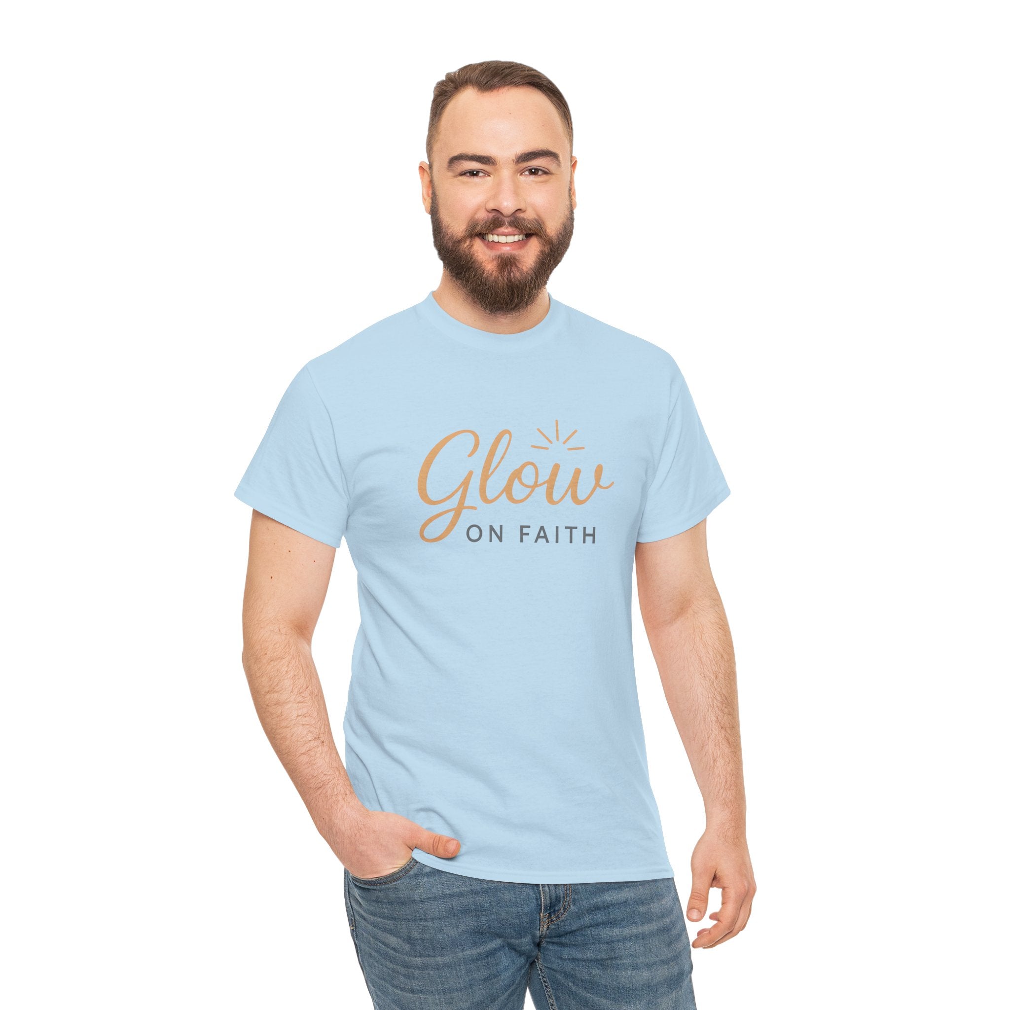 Glow on Faith | Unisex Heavy Cotton Tee
