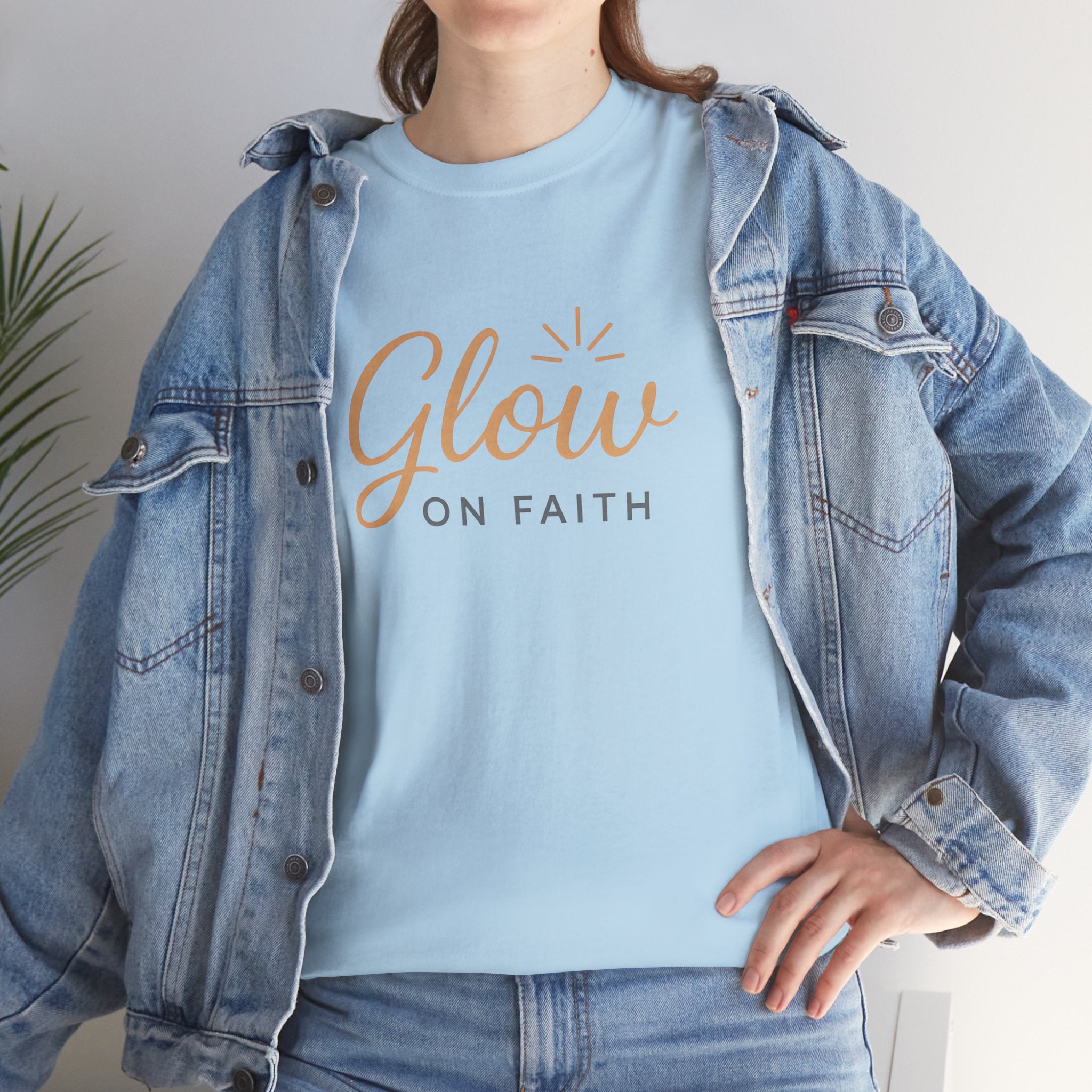 Glow on Faith | Unisex Heavy Cotton Tee