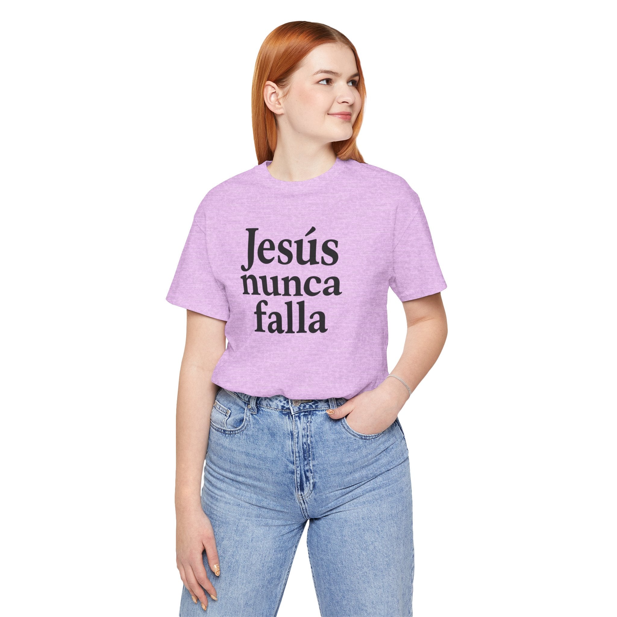 Jesús nunca falla (Jesus Never Fails) | Faith-Inspired Unisex Tee