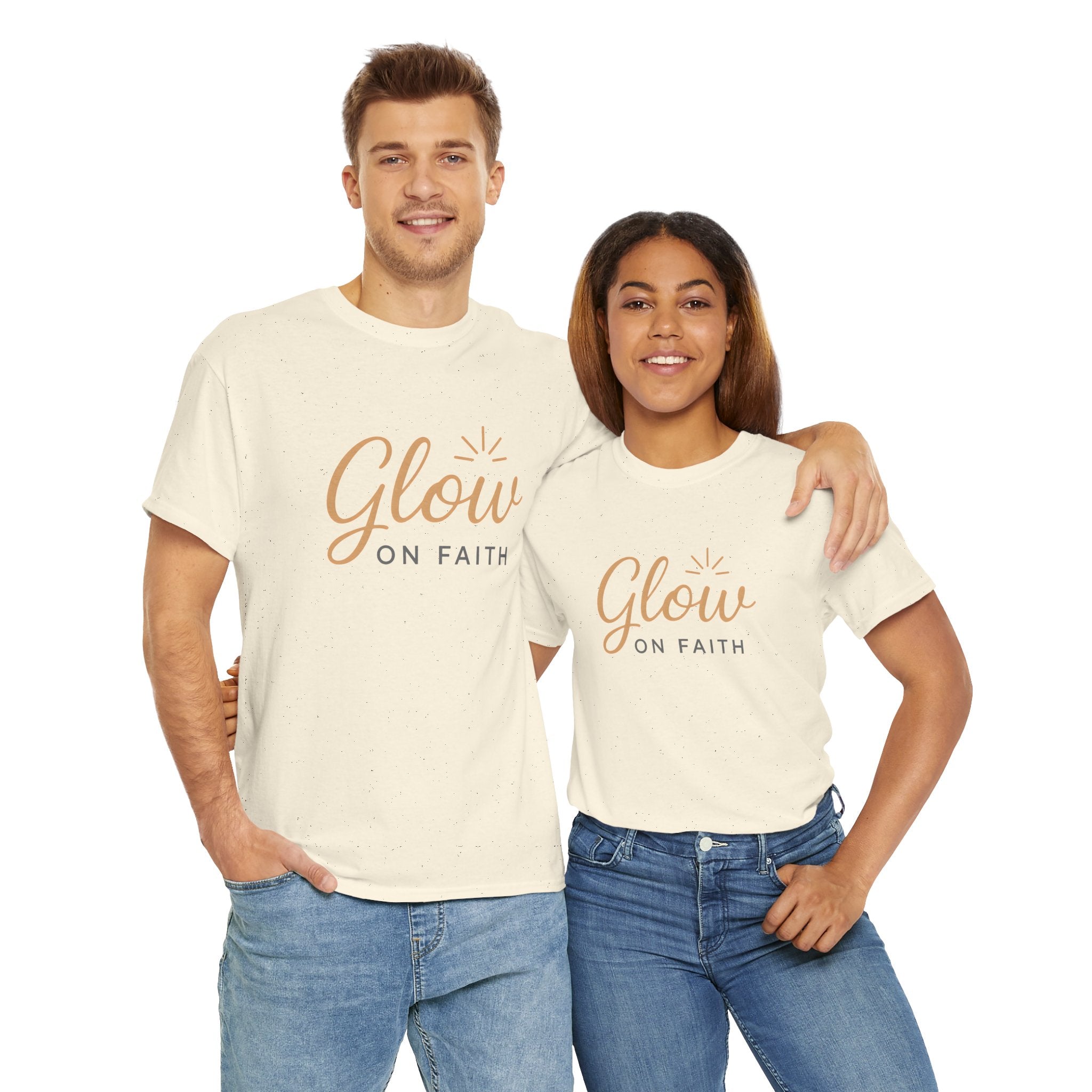 Glow on Faith | Unisex Heavy Cotton Tee