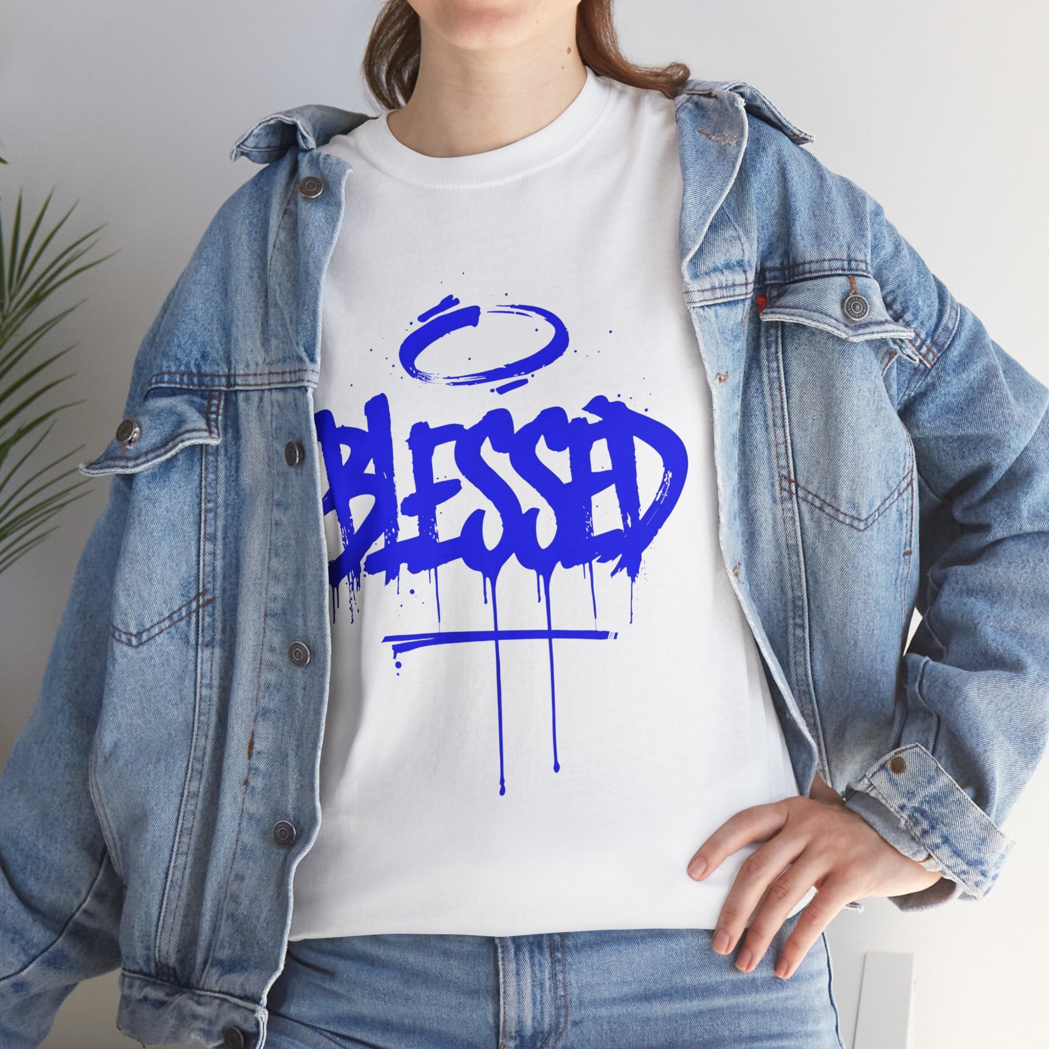 Blessed | Unisex Graffiti Style Heavy Cotton Tee