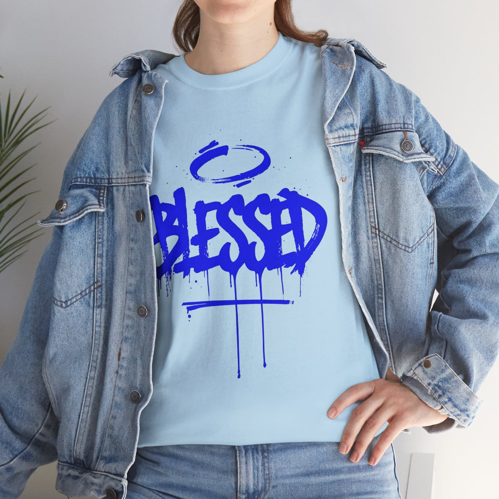 Blessed | Unisex Graffiti Style Heavy Cotton Tee