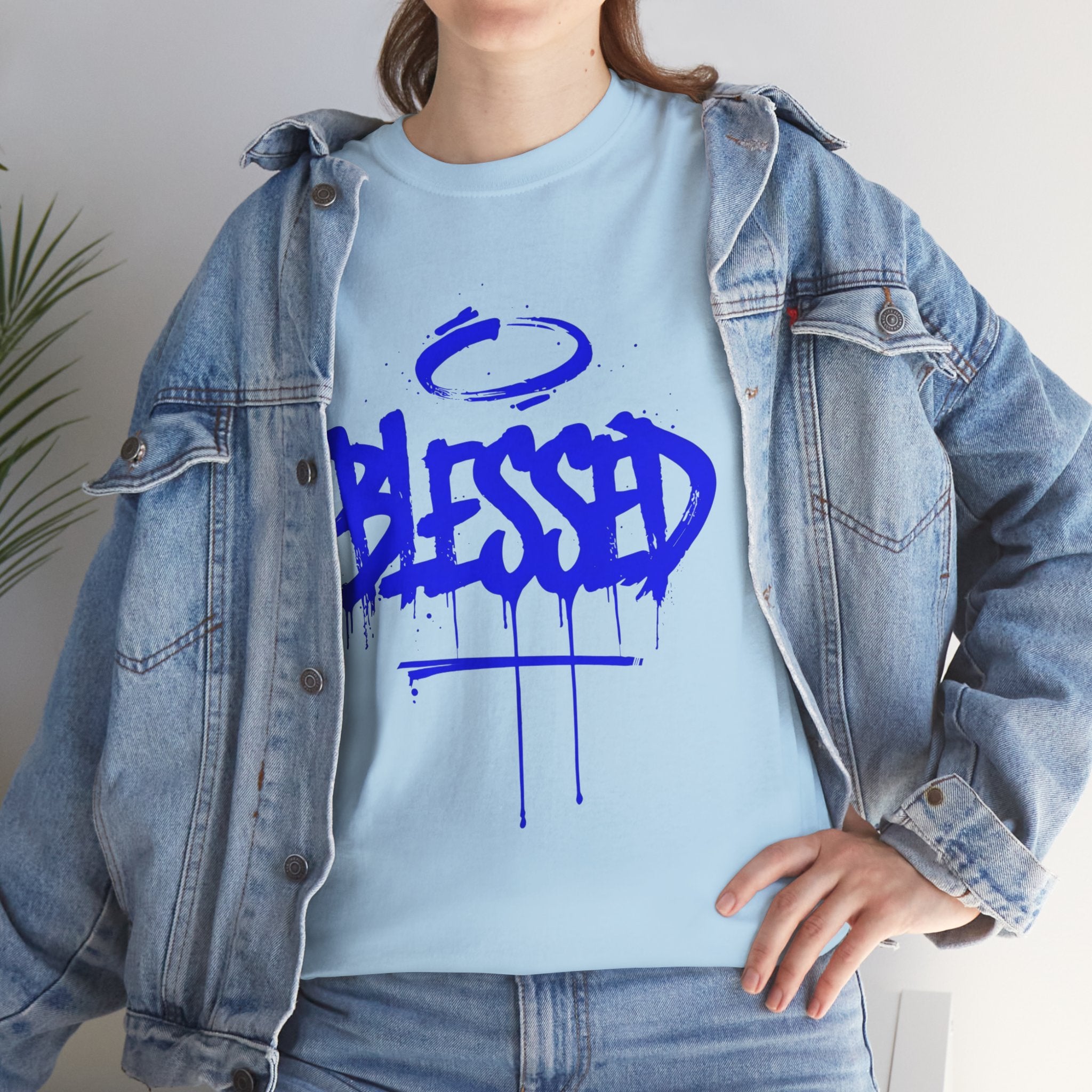 Blessed | Unisex Graffiti Style Heavy Cotton Tee