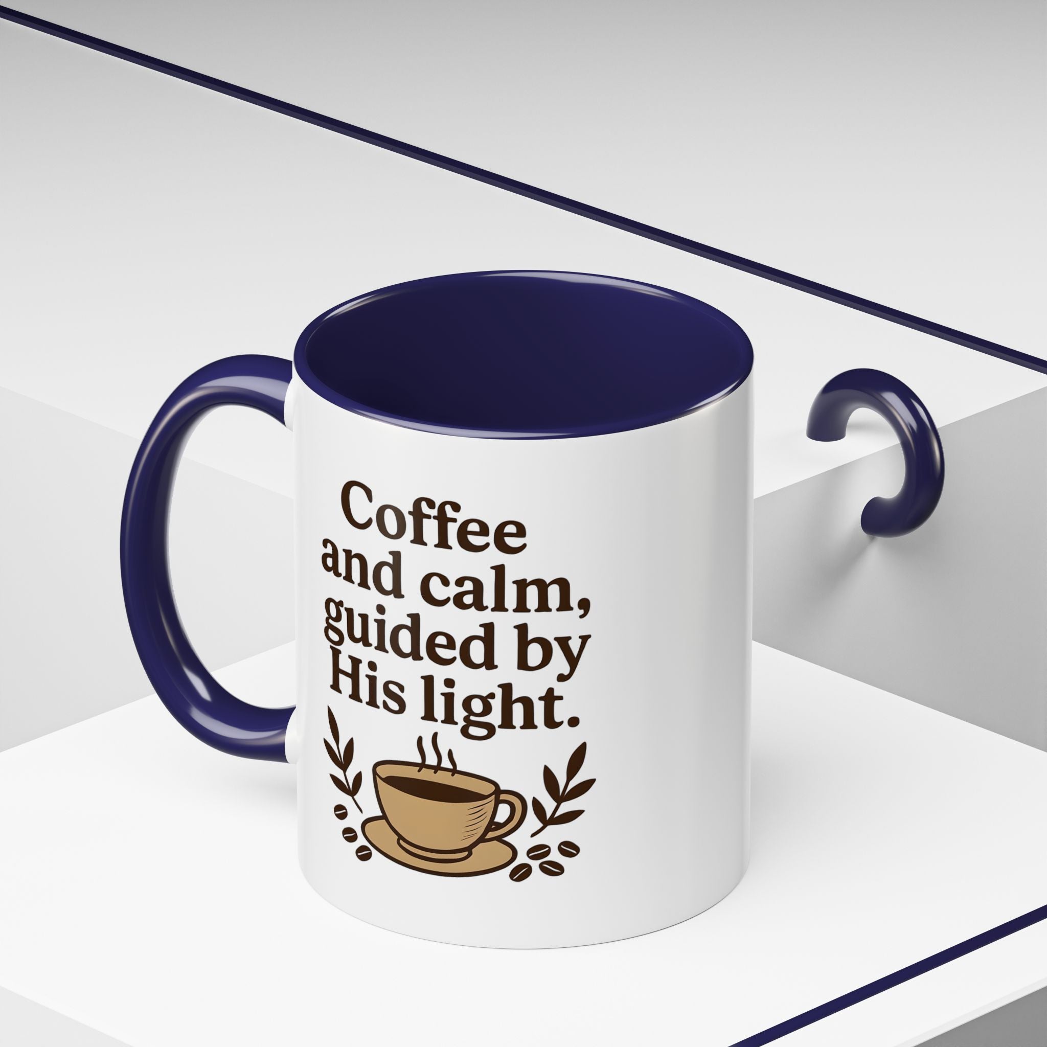 Coffee and calm, guided by His light. | Coffee Mug