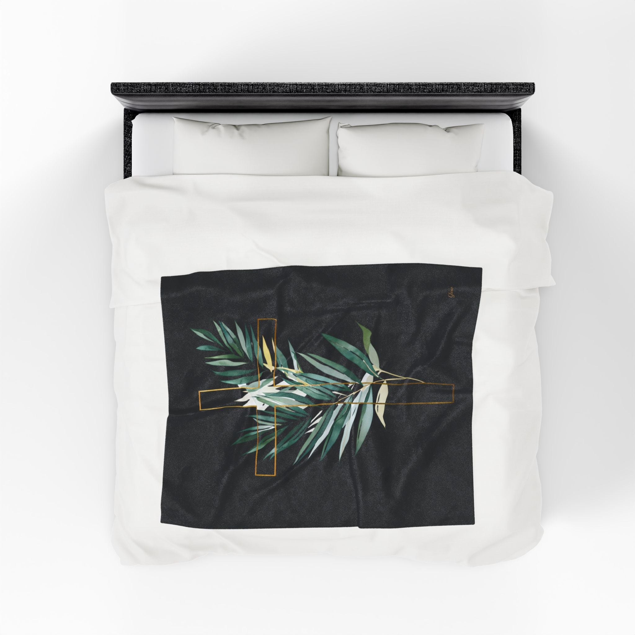 Cross | Cozy Velveteen Plush Blanket