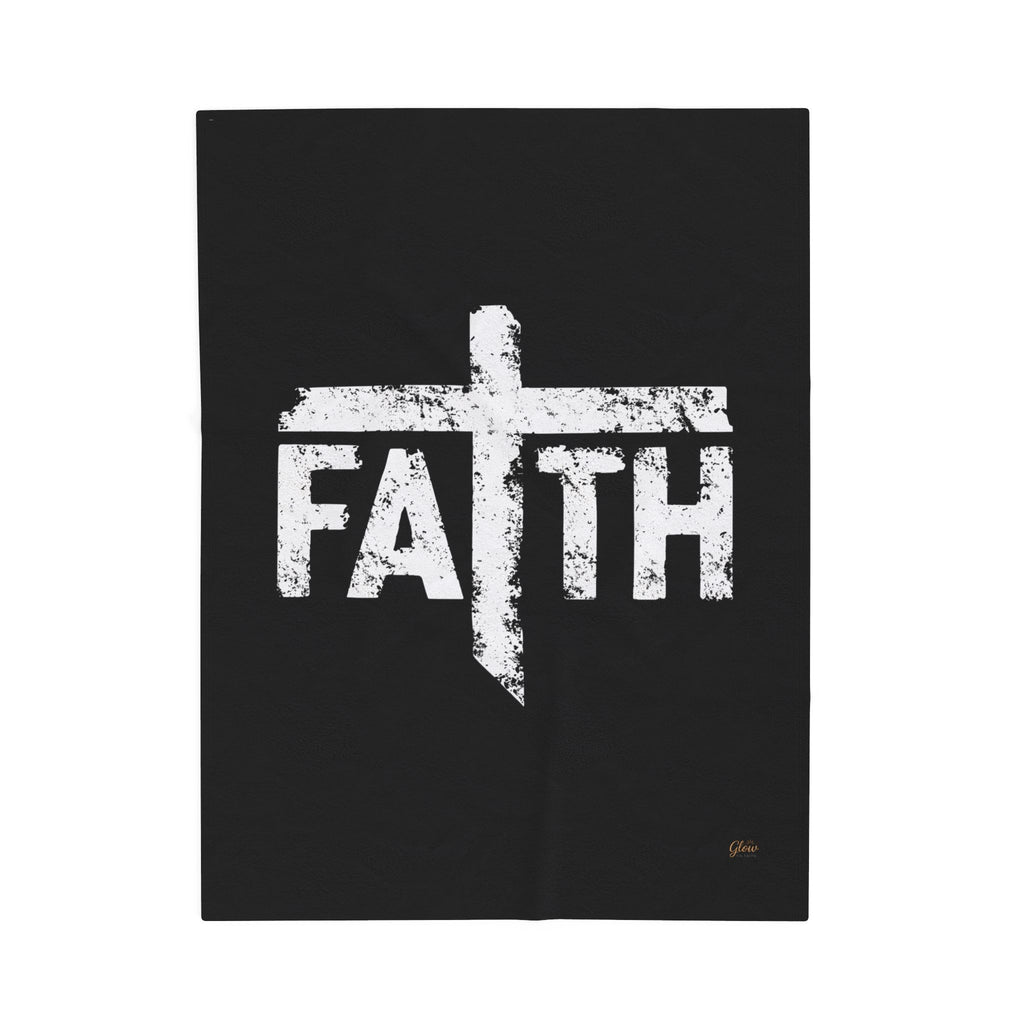 Faith | Cozy Velveteen Plush Blanket
