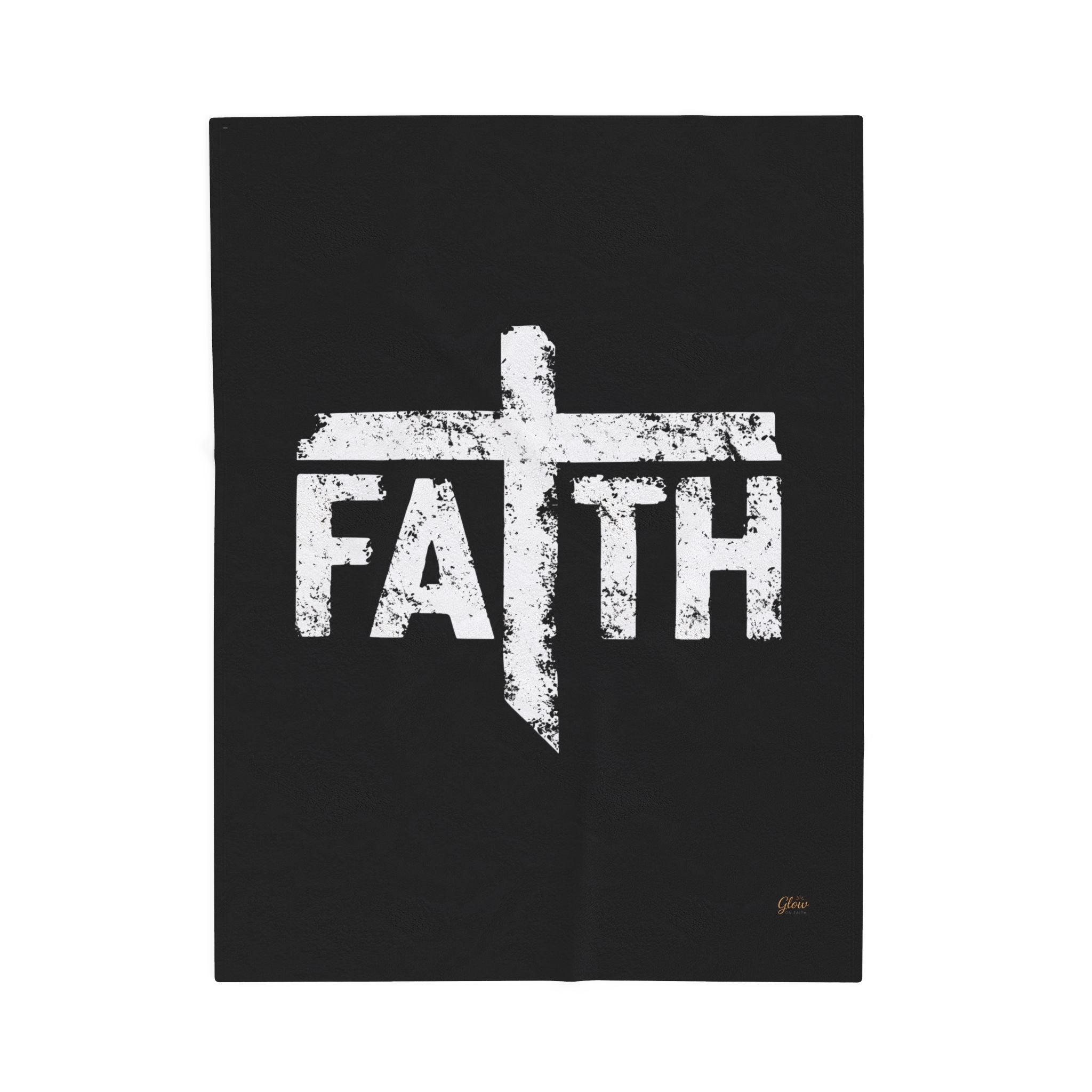 Faith | Cozy Velveteen Plush Blanket