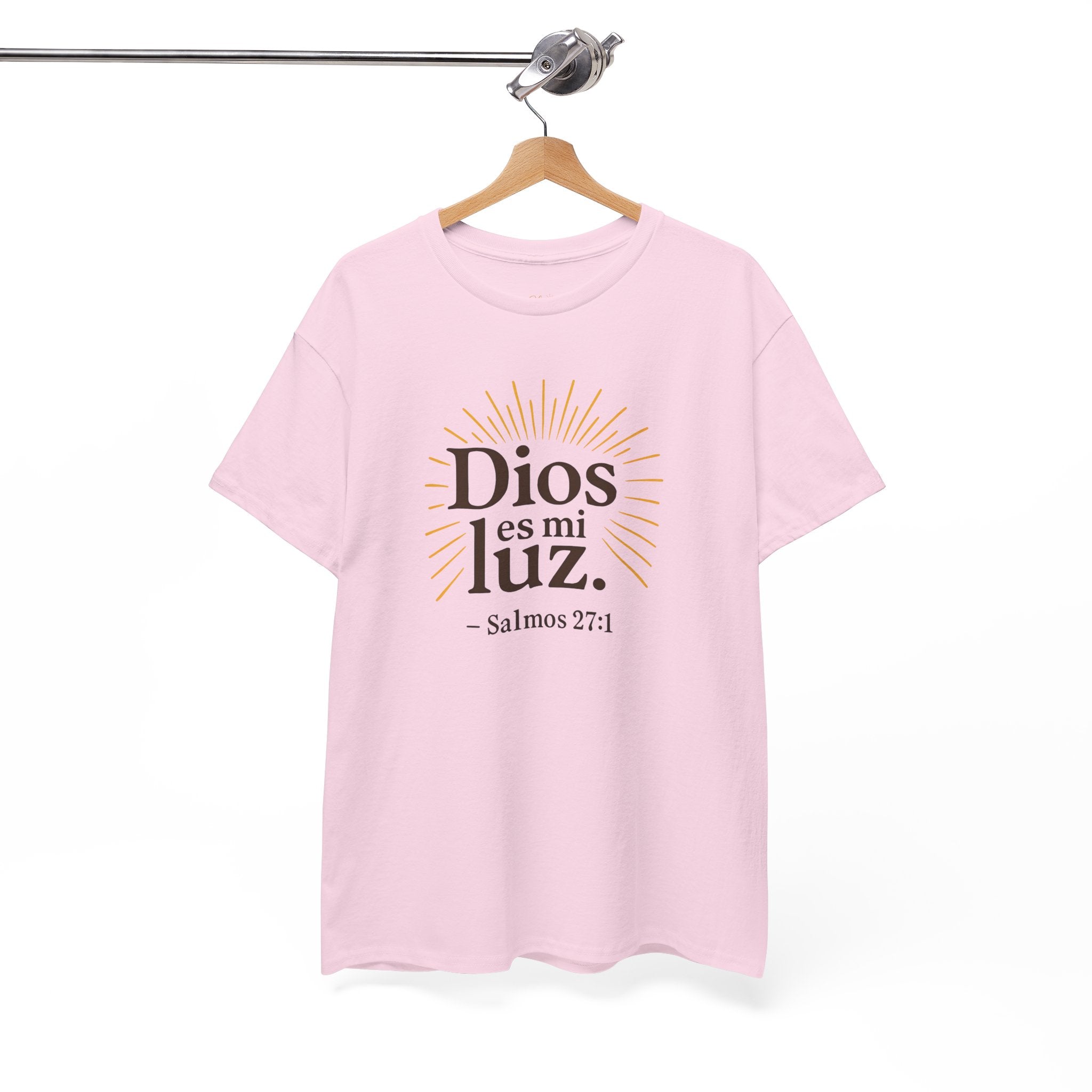 Dios es mi luz. — Salmos 27:1 | Unisex Cotton Tee