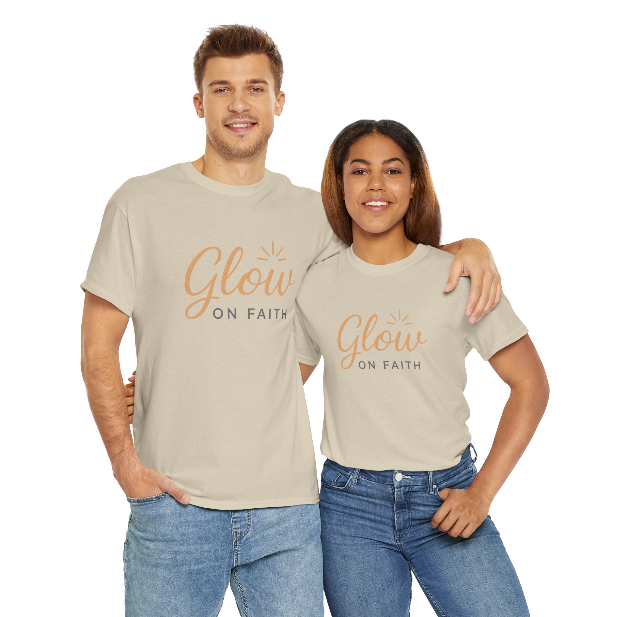 Glow on Faith | Unisex Heavy Cotton Tee