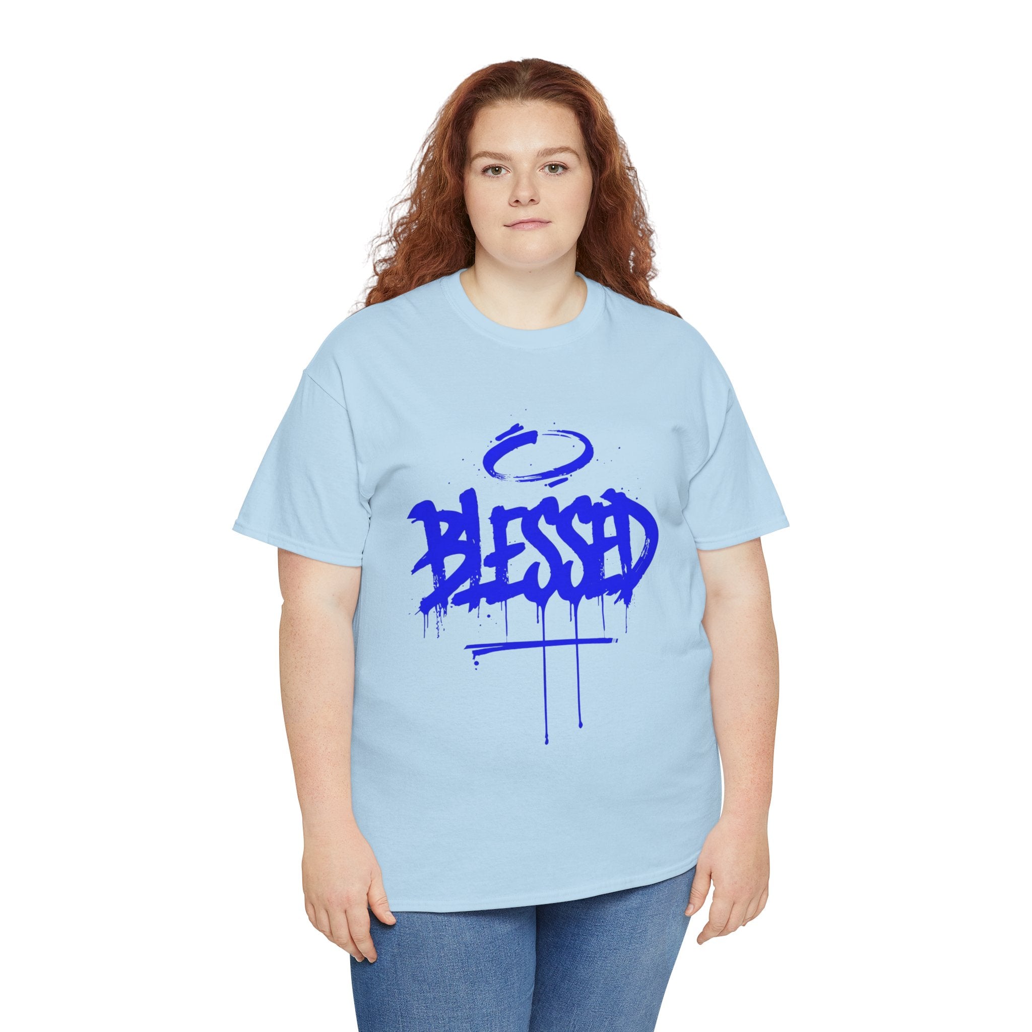 Blessed | Unisex Graffiti Style Heavy Cotton Tee