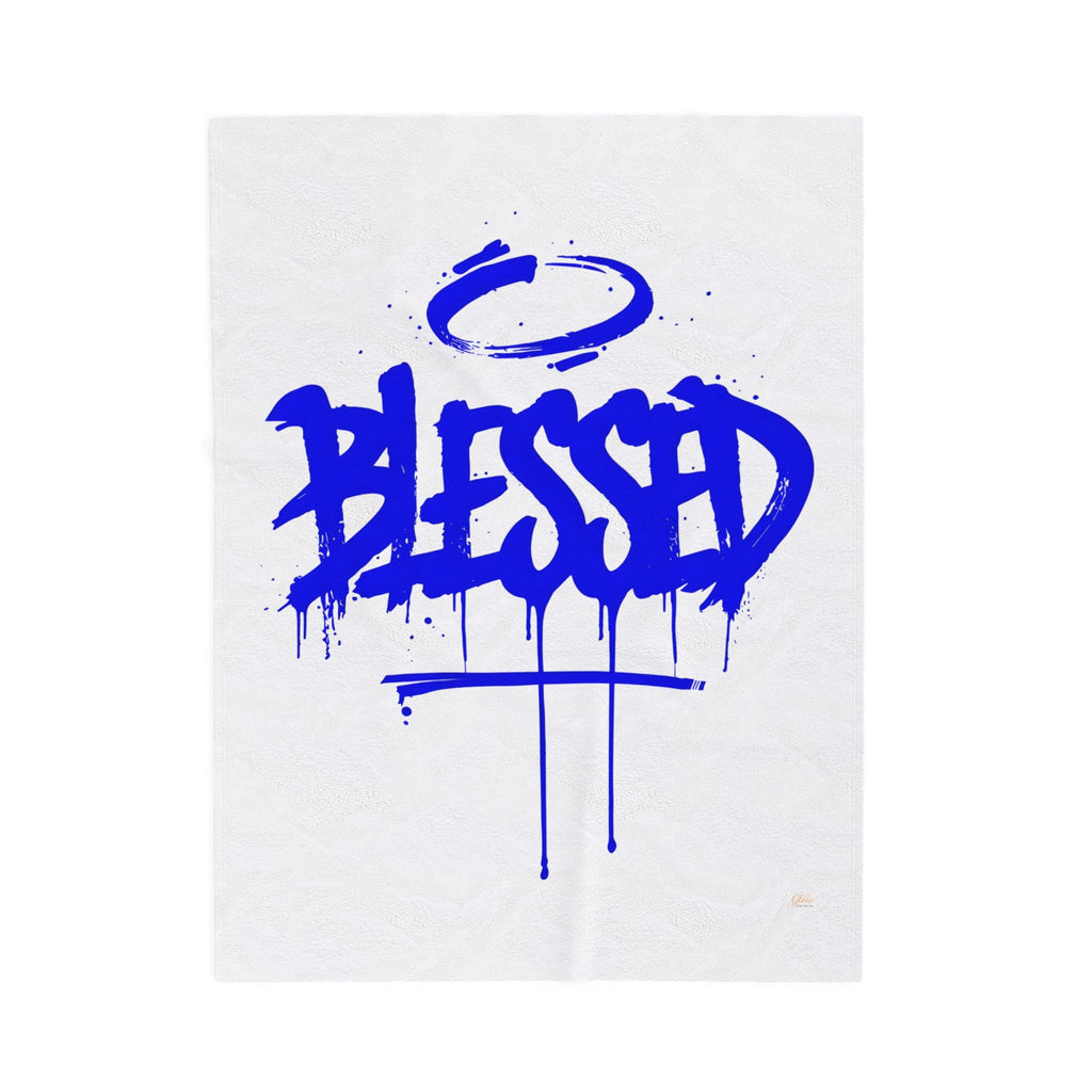 Blessed | Cozy Velveteen Plush Blanket