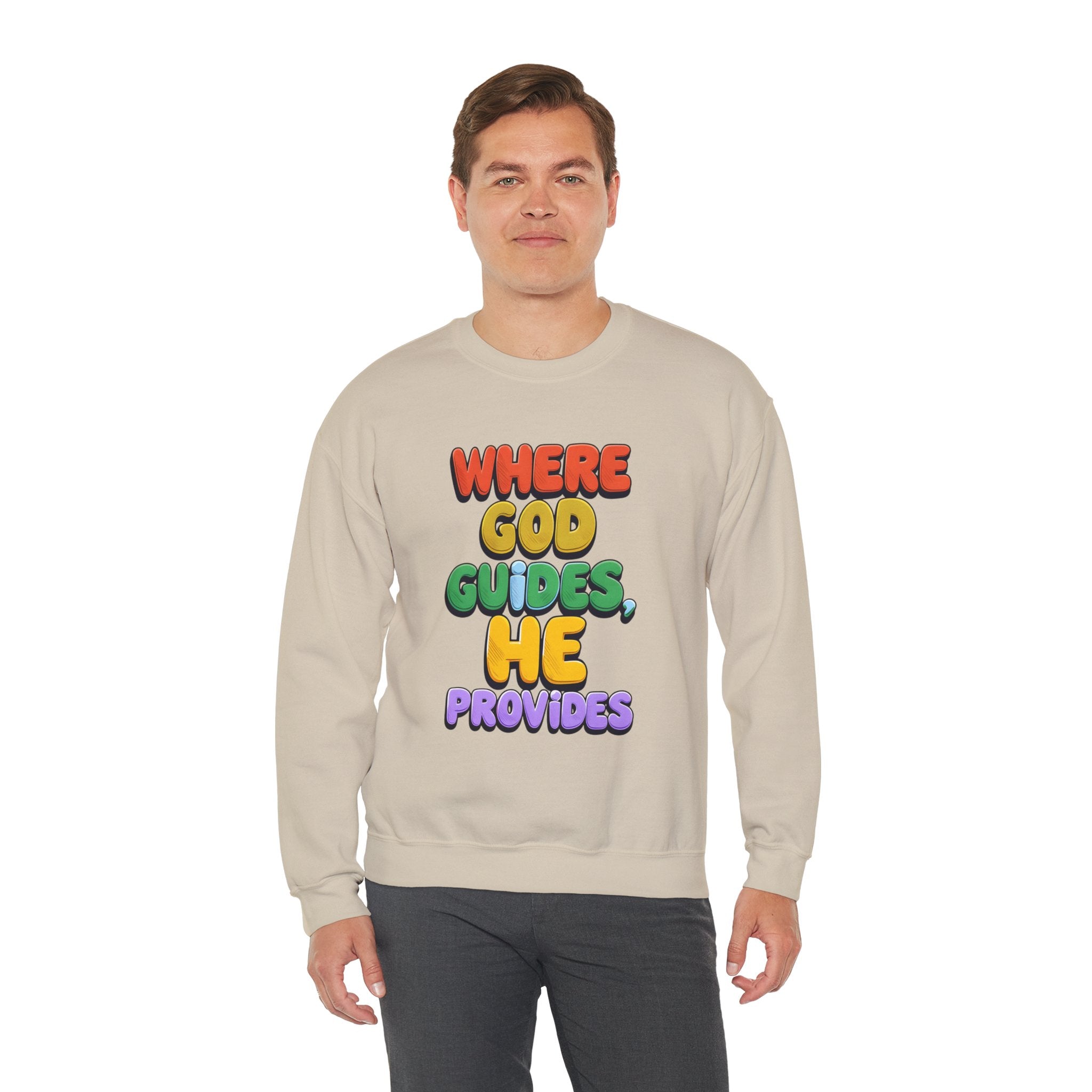 Where God Guides | Unisex Crewneck Sweatshirt
