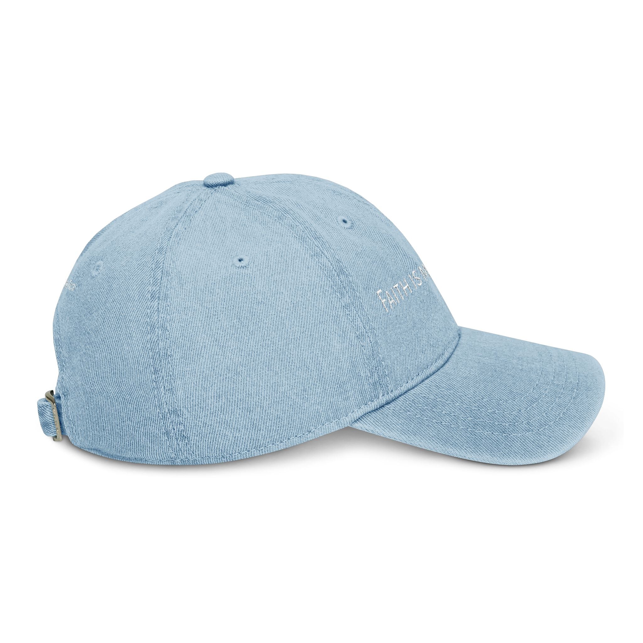 Faith is my crown. | Denim Hat (Embroidery)