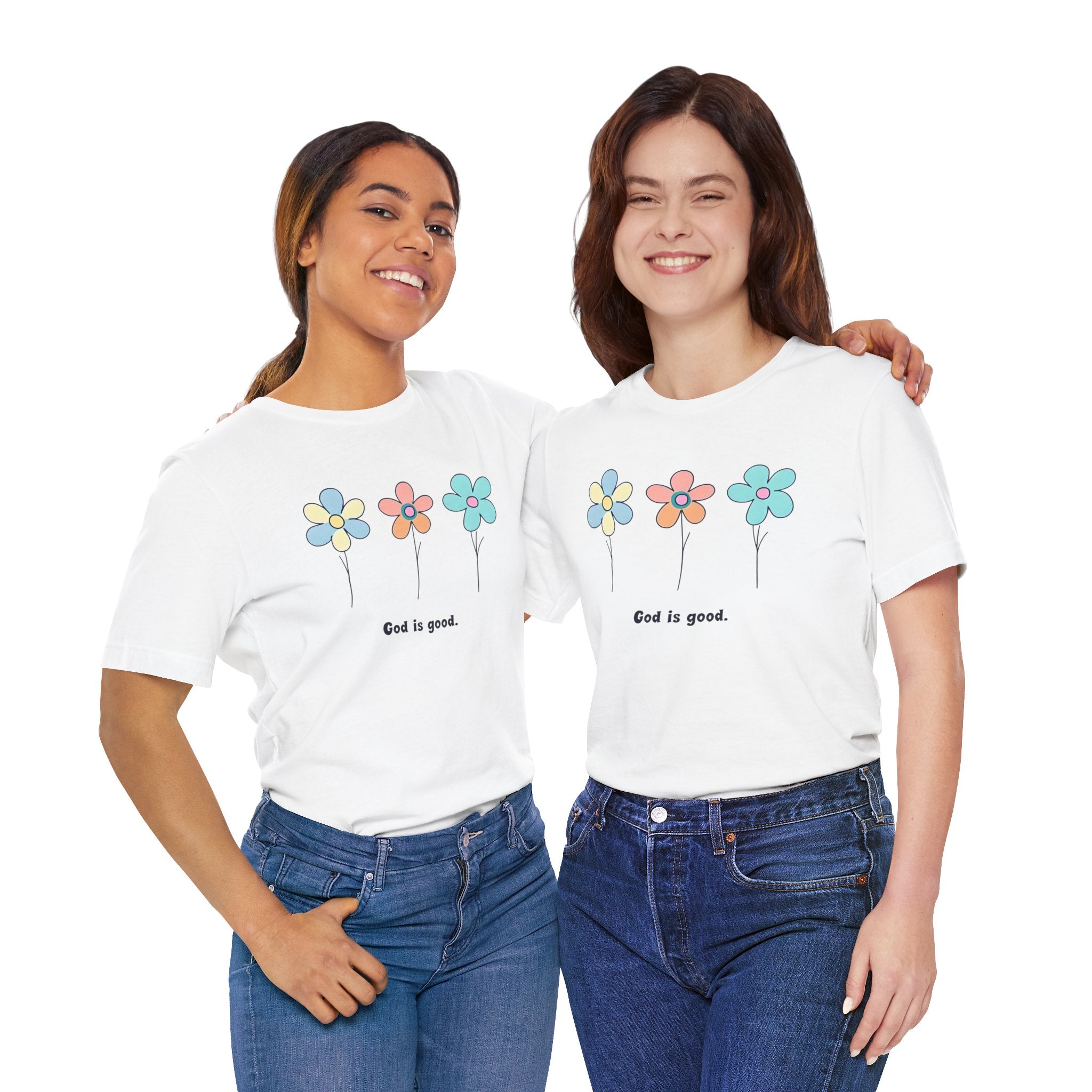 Floral God Is Good | Unisex Short Sleeve Shirt