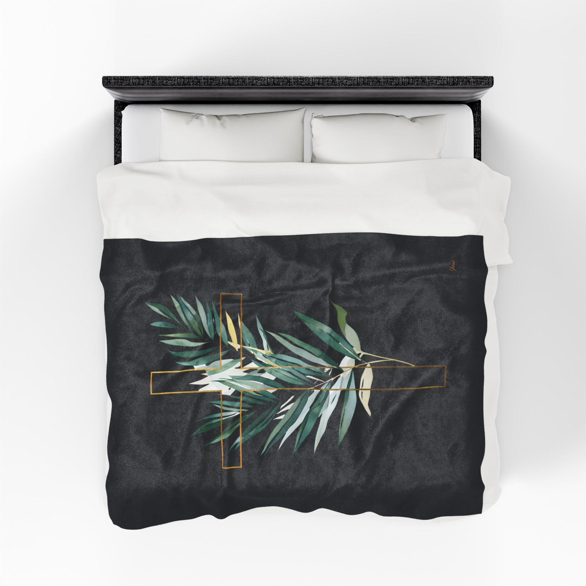 Cross | Cozy Velveteen Plush Blanket