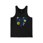 Grateful | Floral Unisex Jersey Tank