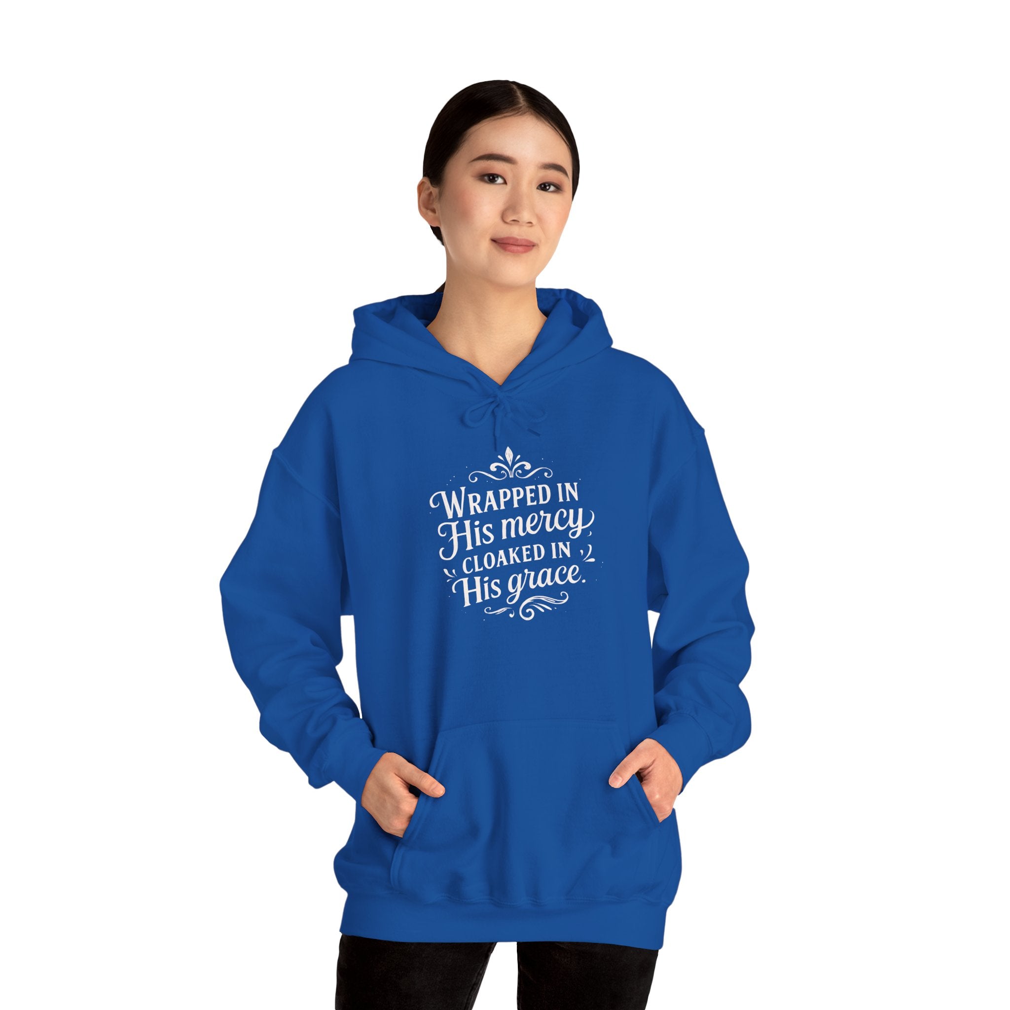 Wrapped in His mercy, cloaked in His grace. | Hoodie
