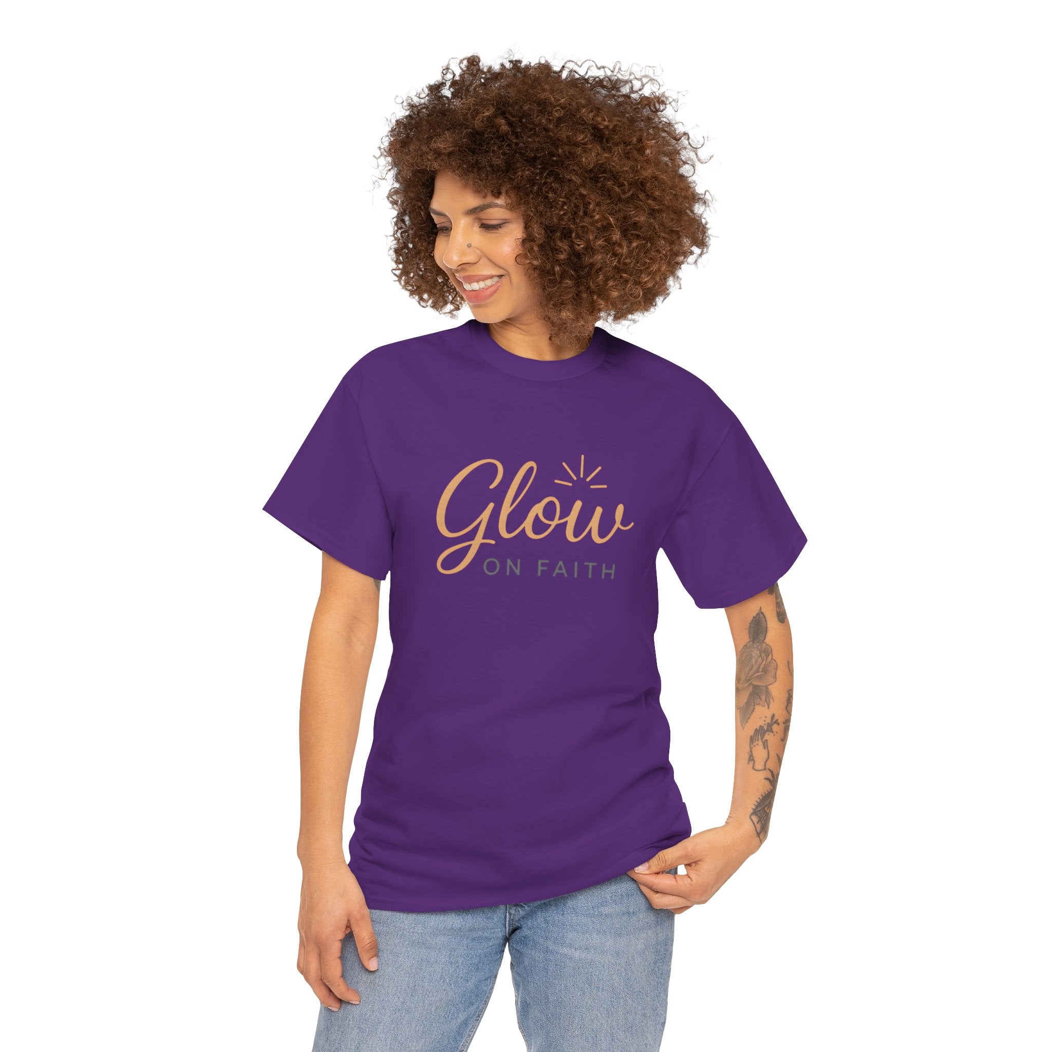 Glow on Faith | Unisex Heavy Cotton Tee