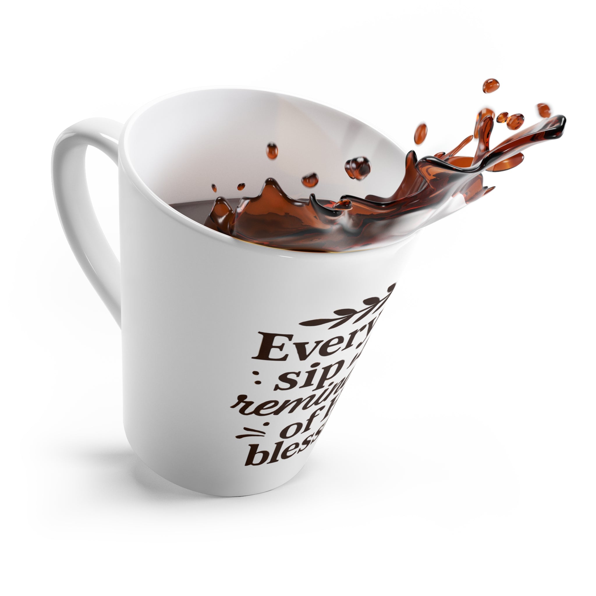 Every sip reminds me of His blessings. | Latte Mug