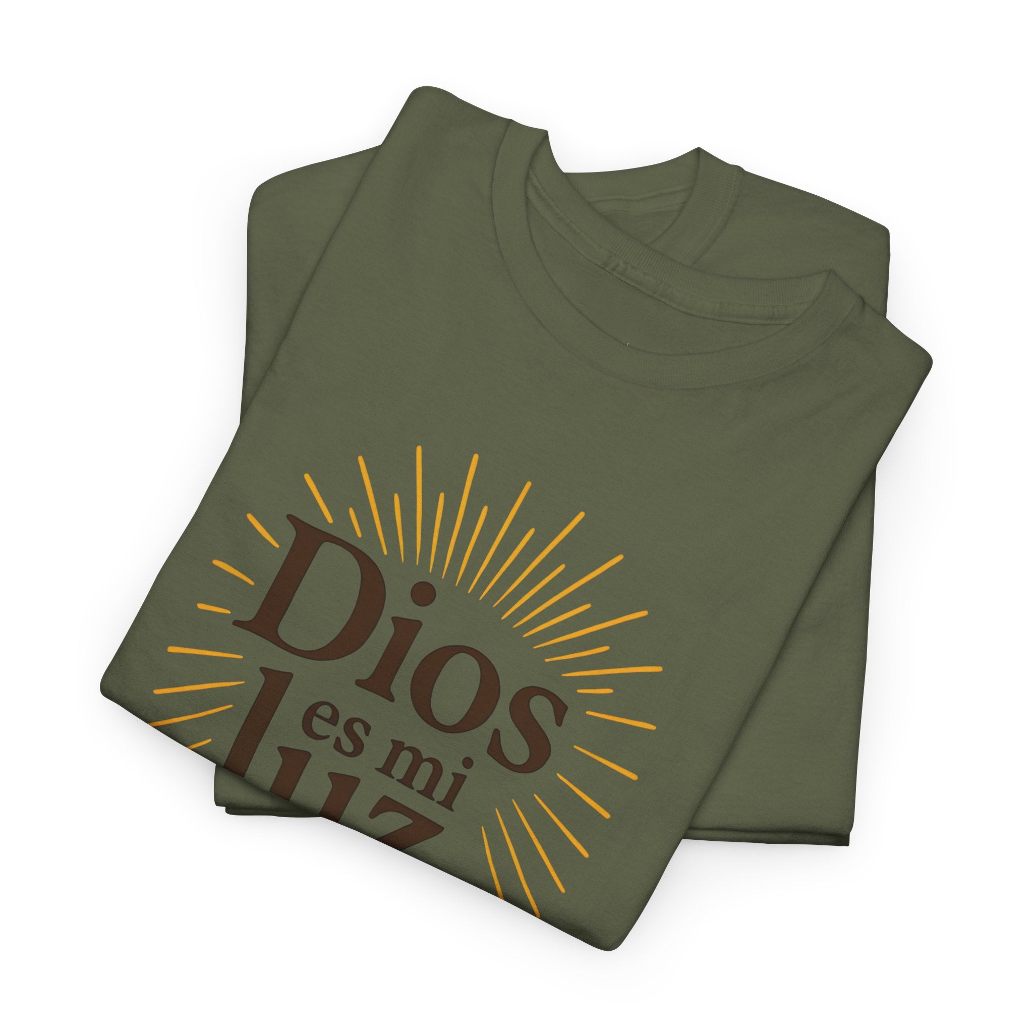 Dios es mi luz. — Salmos 27:1 | Unisex Cotton Tee