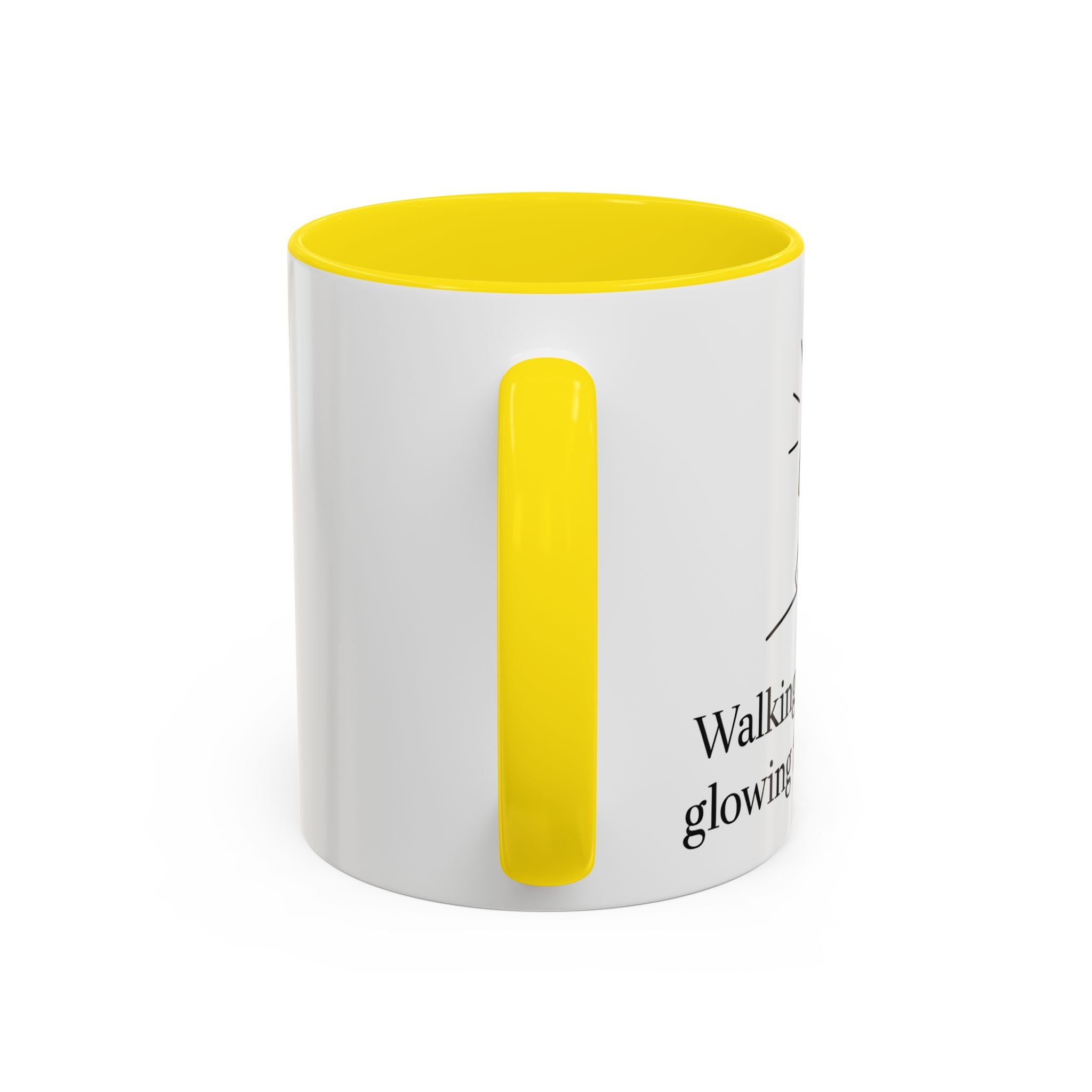 Walking in His path, glowing from within. |Coffee Mug
