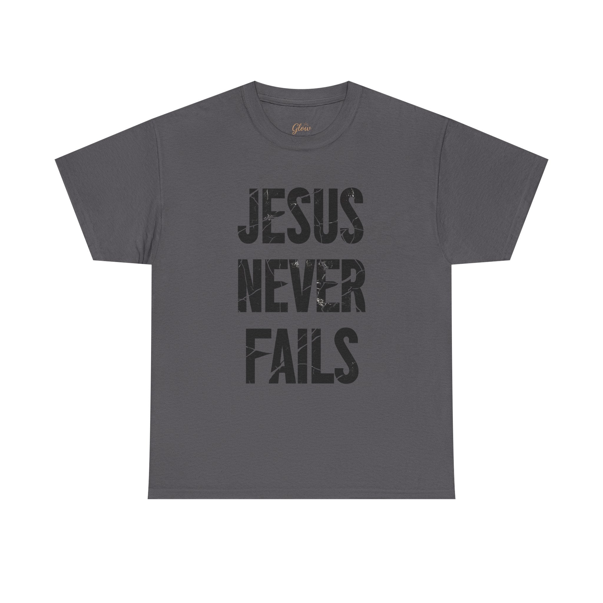 Jesus Never Fails | Unisex Heavy Cotton Tee