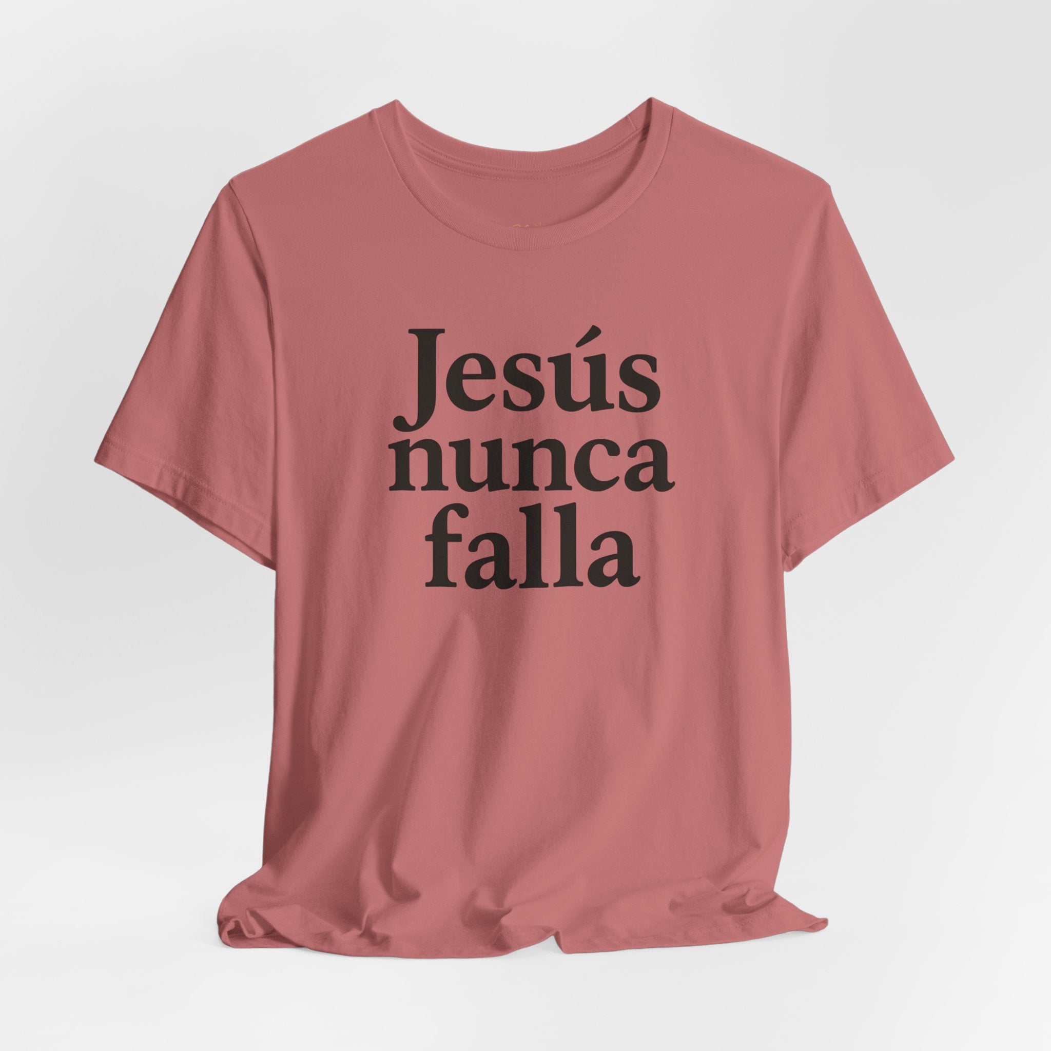 Jesús nunca falla (Jesus Never Fails) | Faith-Inspired Unisex Tee