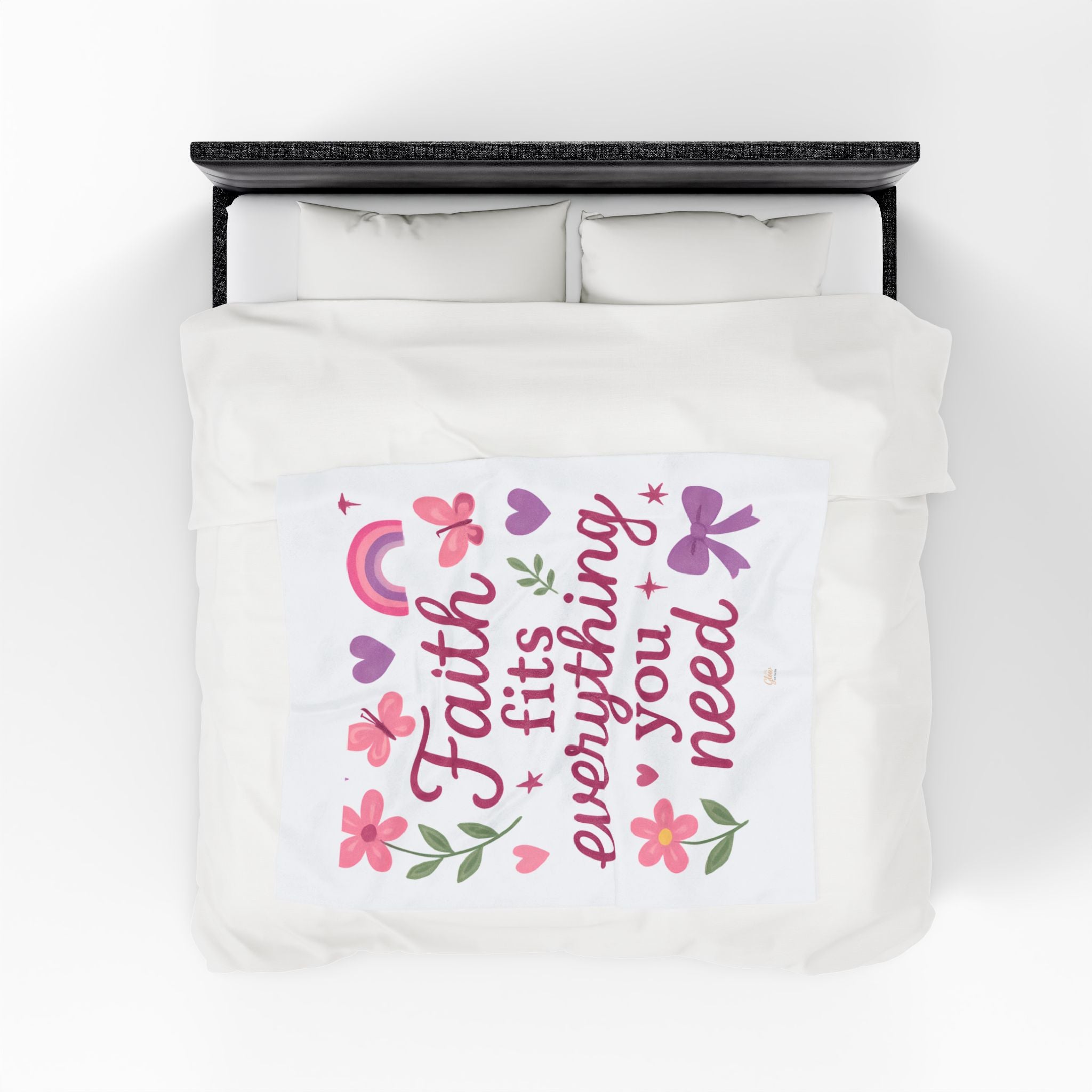 Faith | Cozy Velveteen Plush Blanket