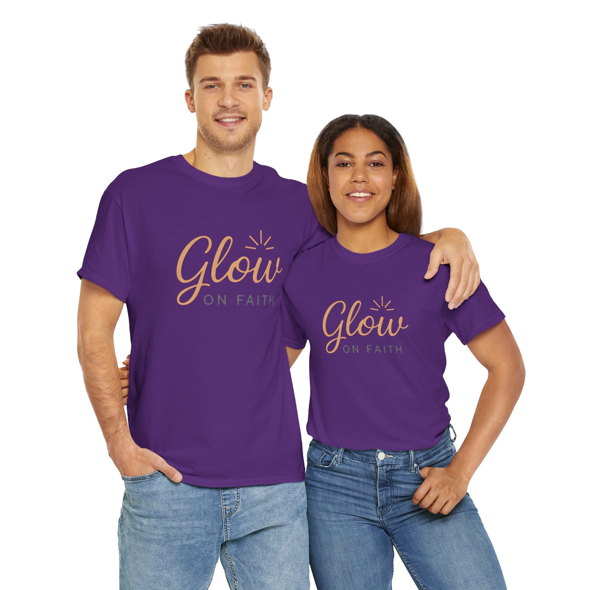 Glow on Faith | Unisex Heavy Cotton Tee