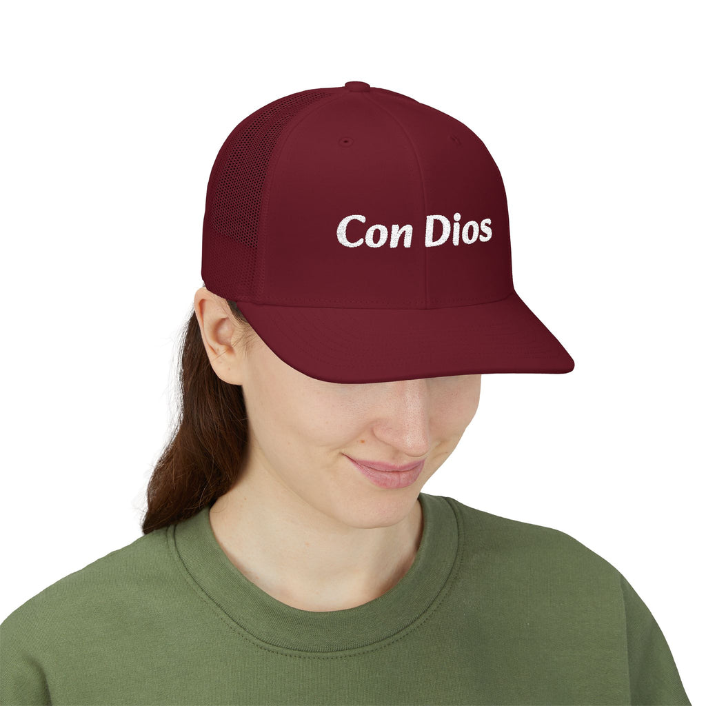 Con Dios | Embroidered Snapback Trucker Cap
