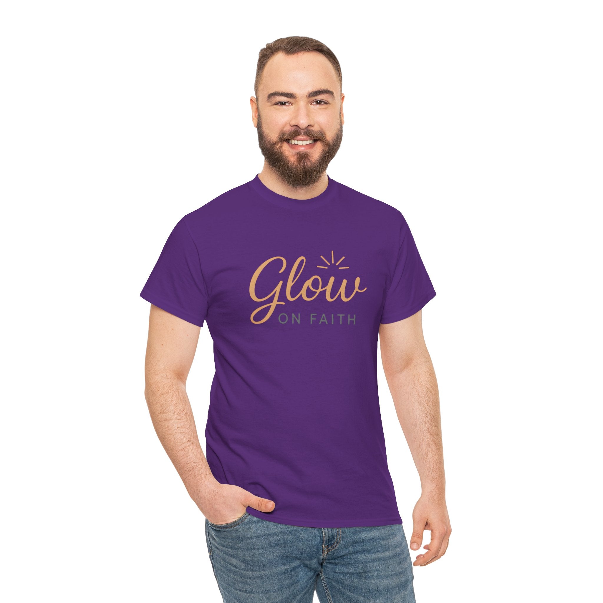 Glow on Faith | Unisex Heavy Cotton Tee