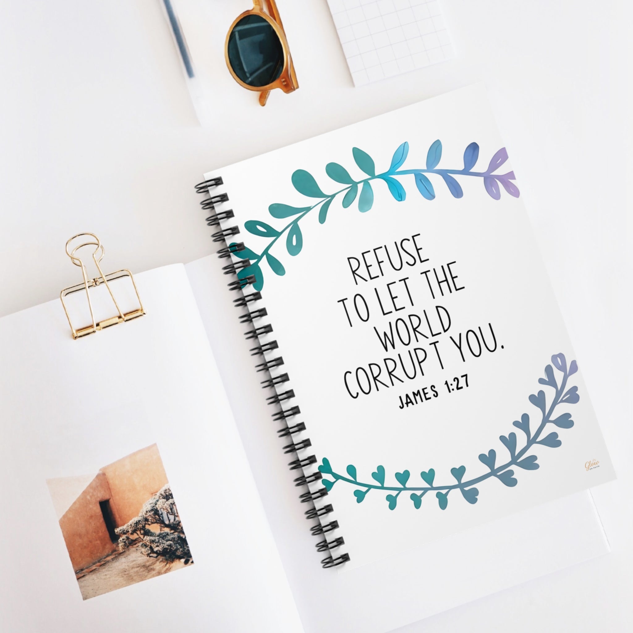Refuse to let the world corrupt you. | Spiral Notebook
