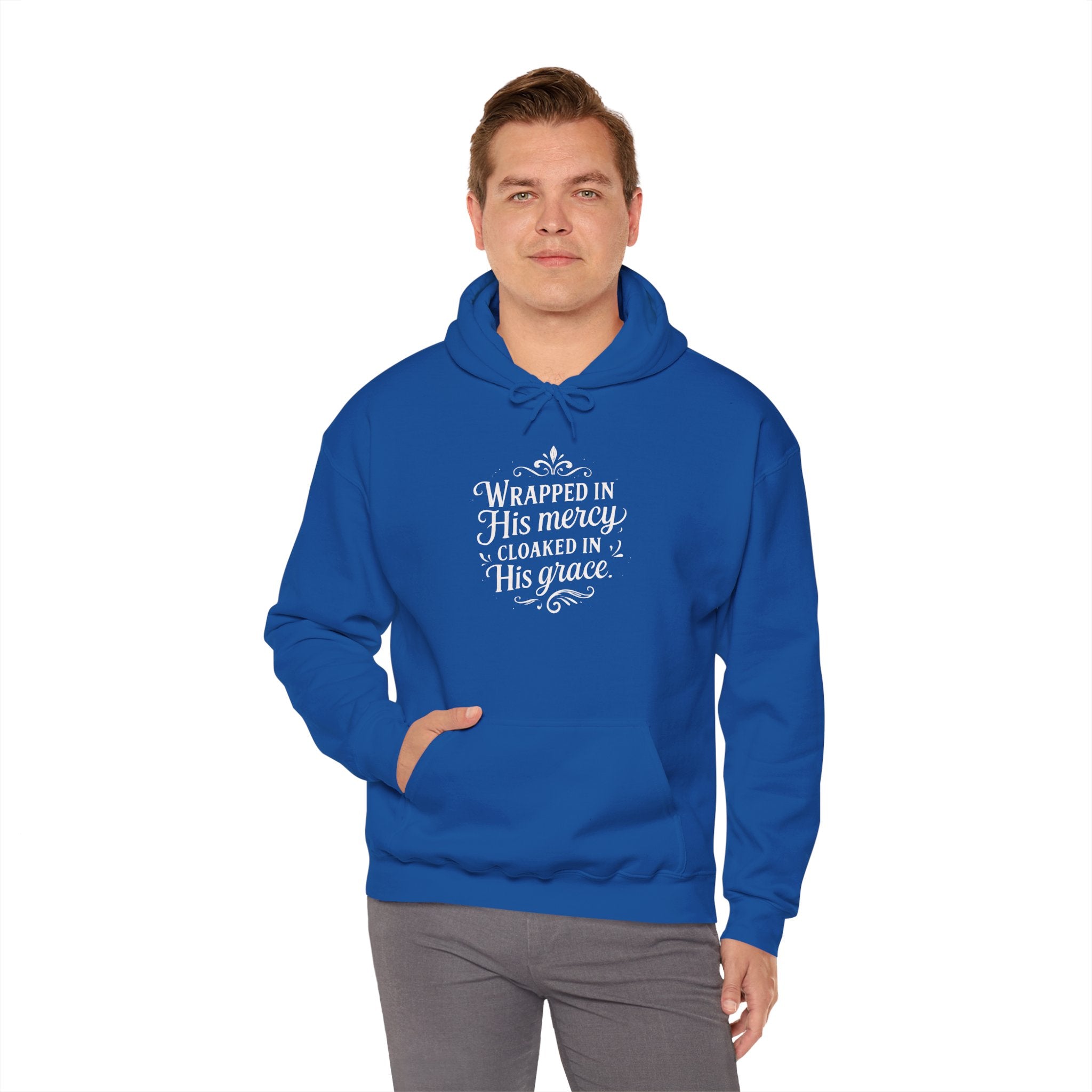 Wrapped in His mercy, cloaked in His grace. | Hoodie