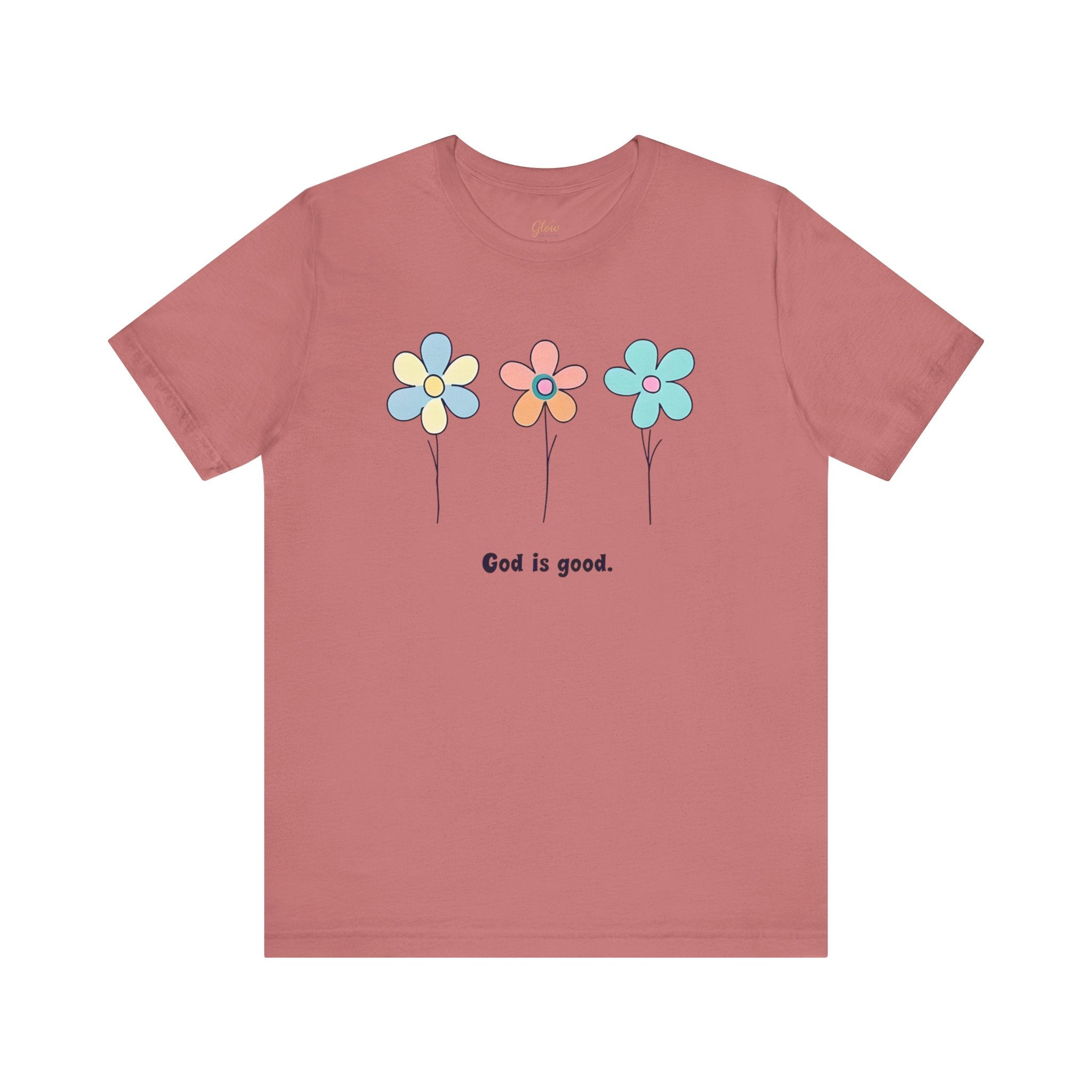 Floral God Is Good | Unisex Short Sleeve Shirt