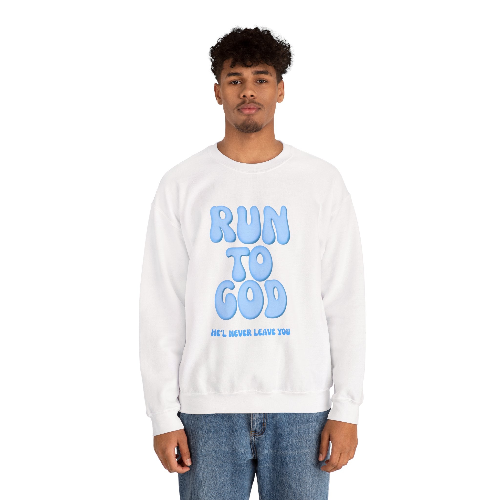 Run to God | Unisex Crewneck Sweatshirt