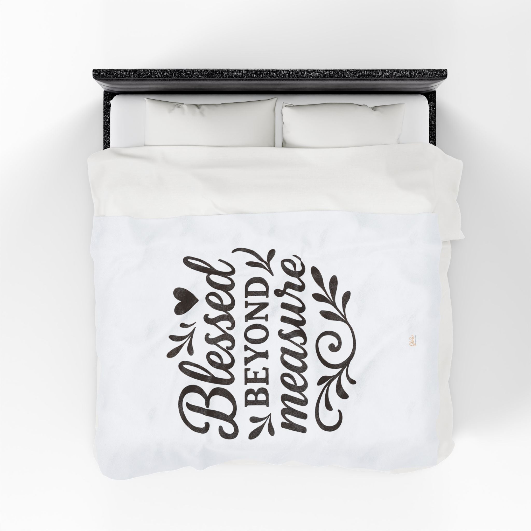 Blessed Beyond Measure | Cozy Velveteen Plush Blanket