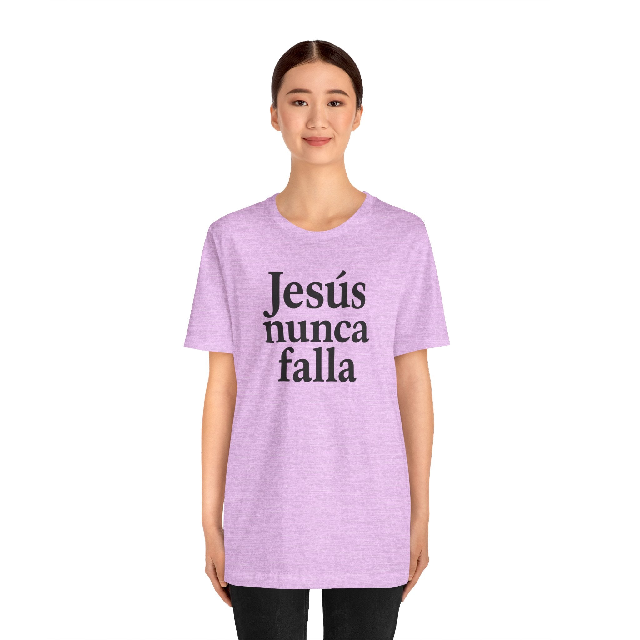 Jesús nunca falla (Jesus Never Fails) | Faith-Inspired Unisex Tee