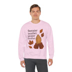 Sweater Weather, Prayer Weather | Unisex Crewneck Sweatshirt