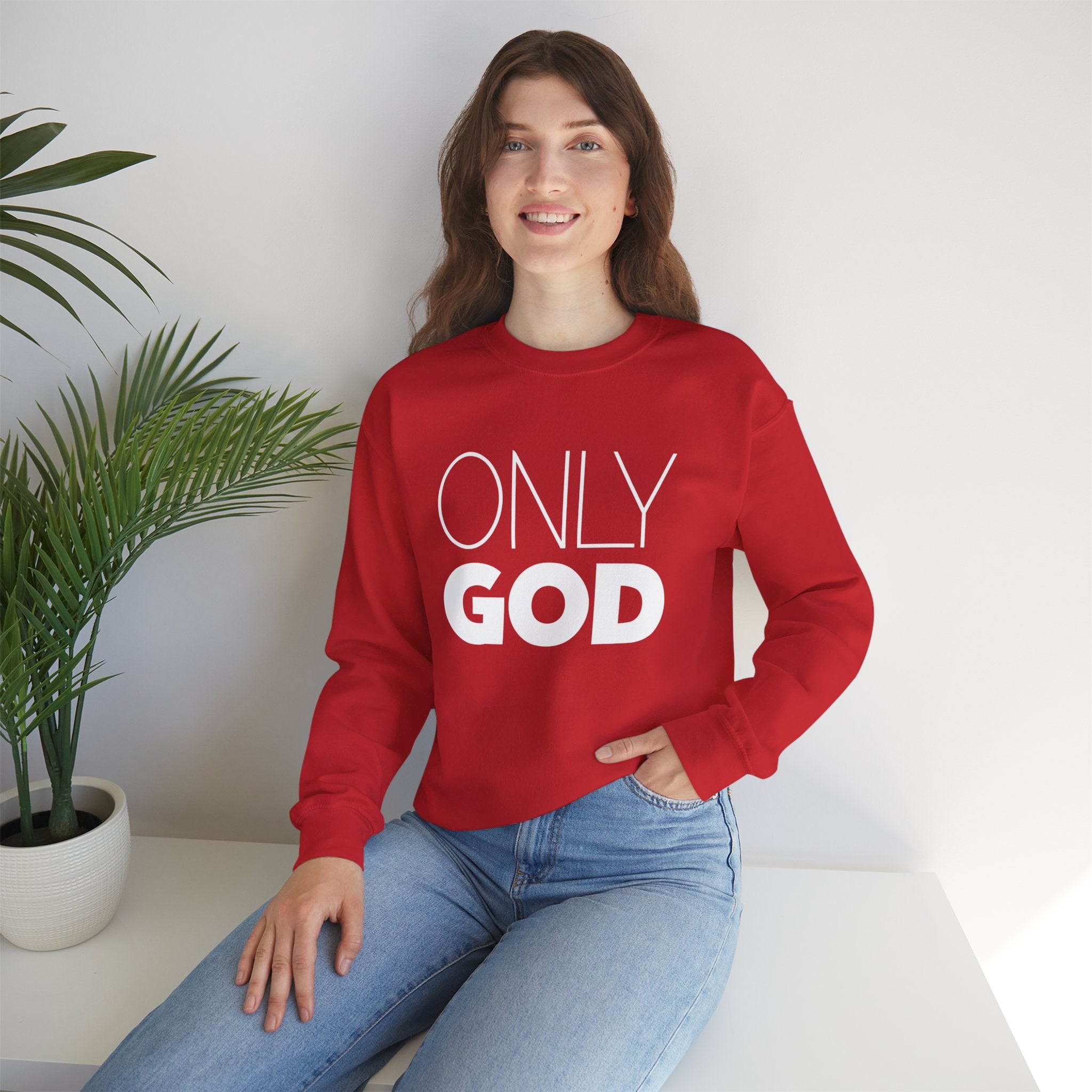 Only God | Unisex Heavy Blend™ Crewneck Sweatshirt