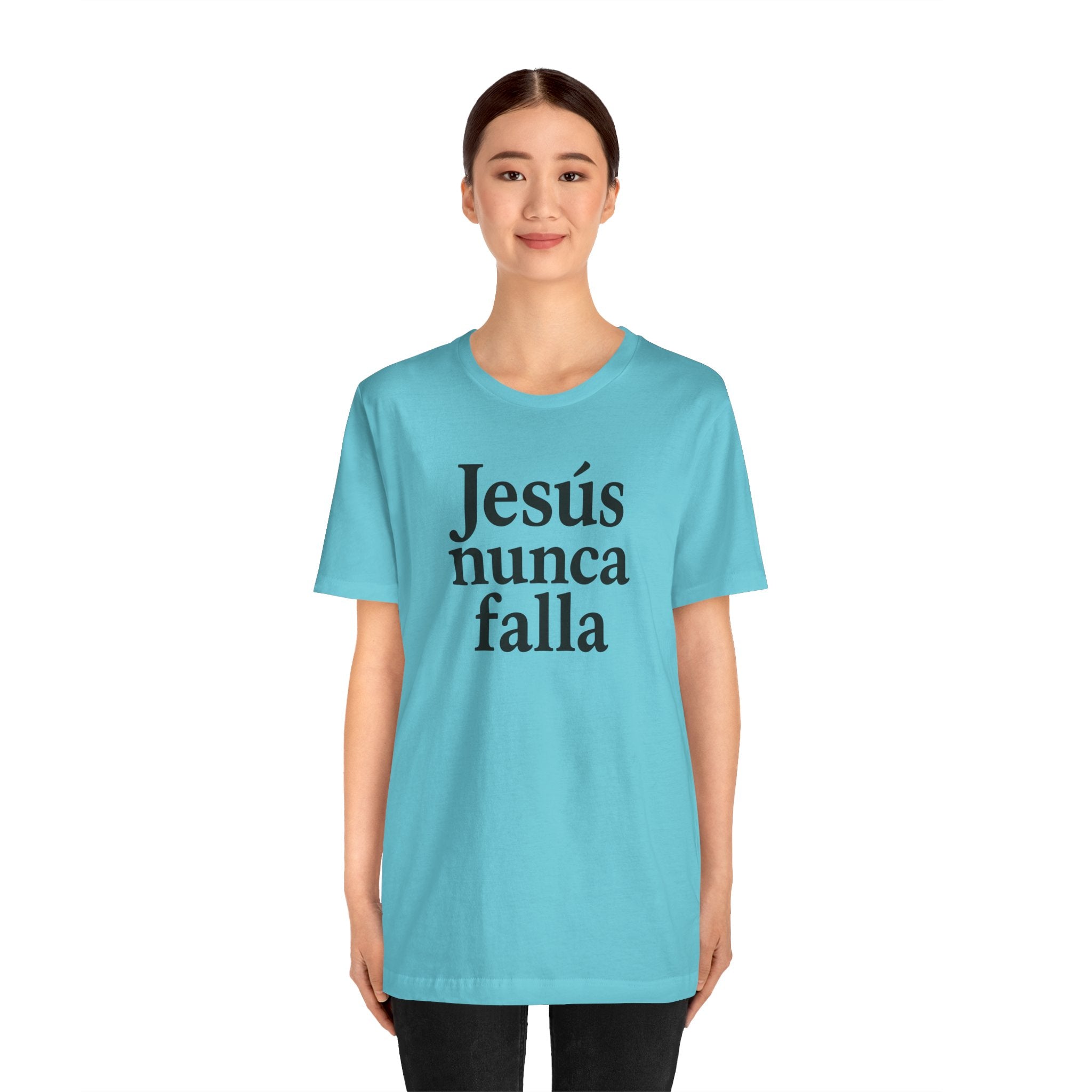 Jesús nunca falla (Jesus Never Fails) | Faith-Inspired Unisex Tee