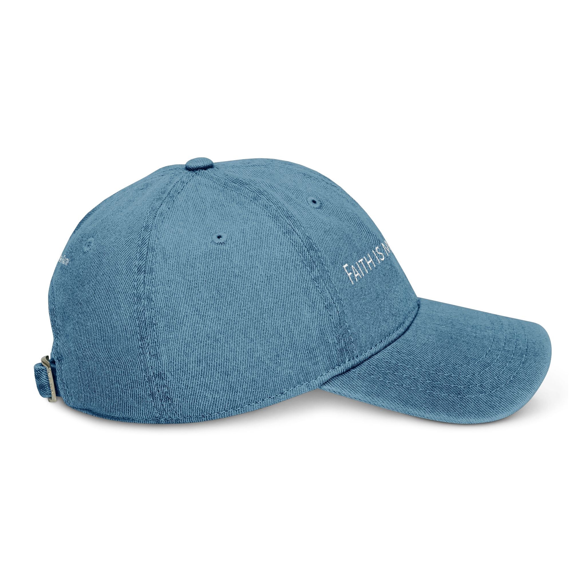 Faith is my crown. | Denim Hat (Embroidery)
