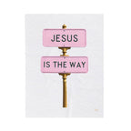 Jesus Is the Way | Cozy Velveteen Plush Blanket