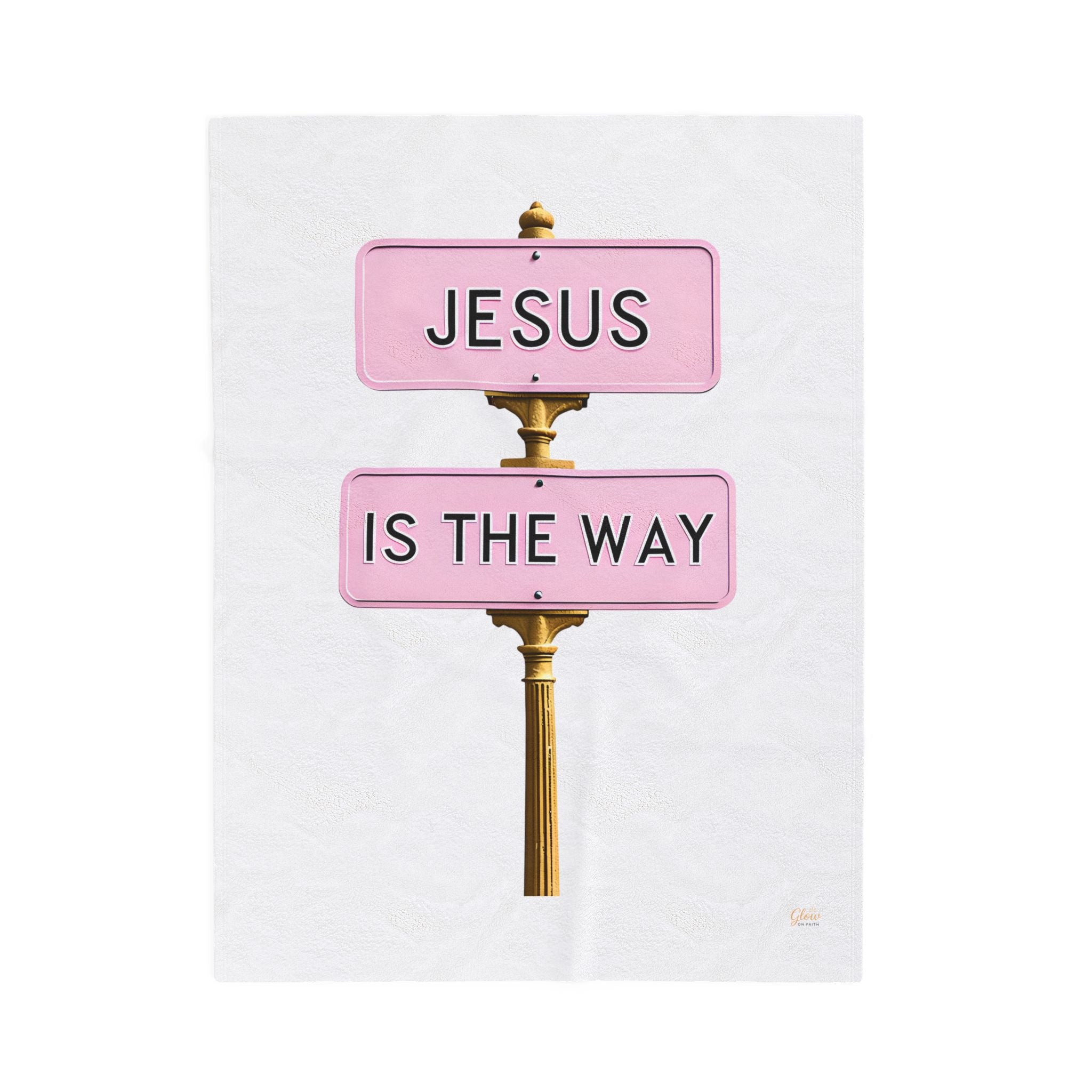 Jesus Is the Way | Cozy Velveteen Plush Blanket