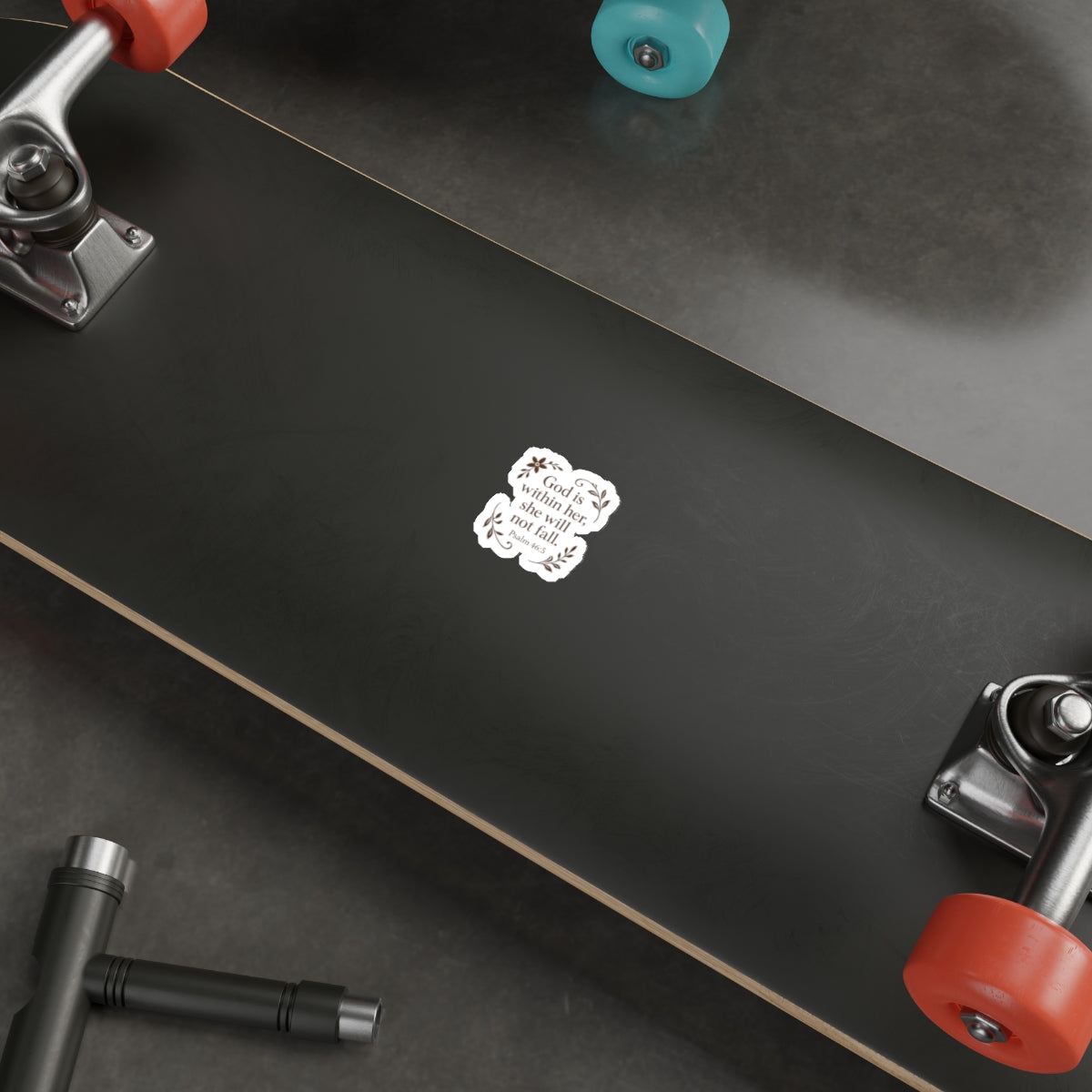 God is within her, she will not fall. — Psalm 46:5 | Die-Cut Sticker