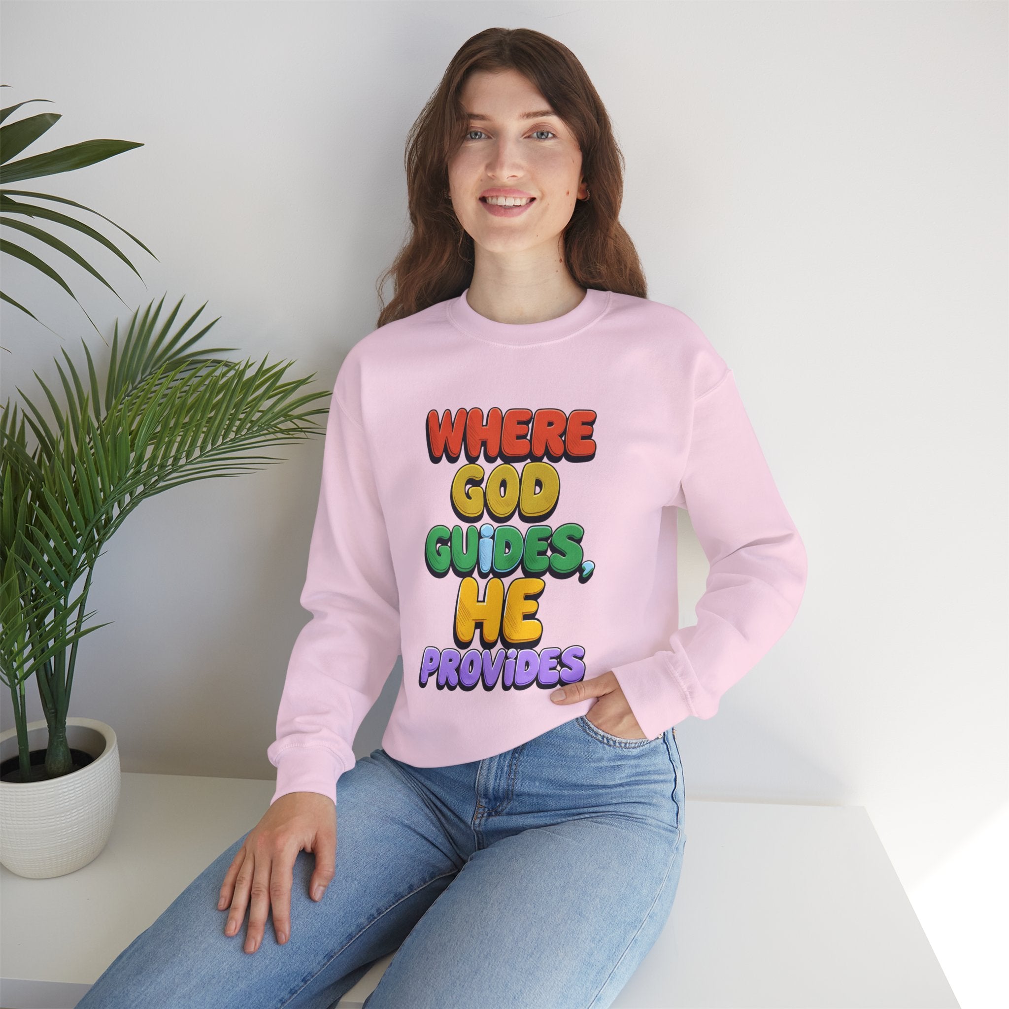 Where God Guides | Unisex Crewneck Sweatshirt